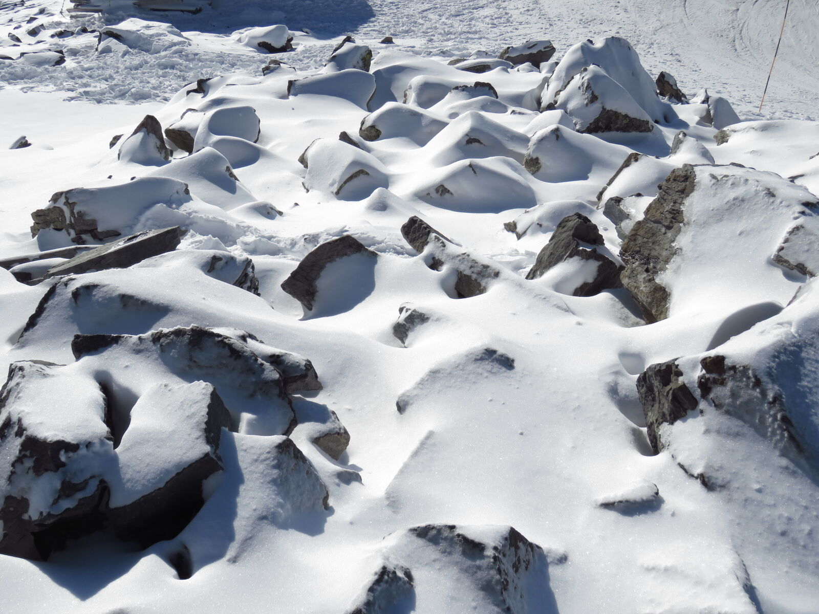 Canon PowerShot SX60 HS sample photo. Rocks, snow, snow, capped photography