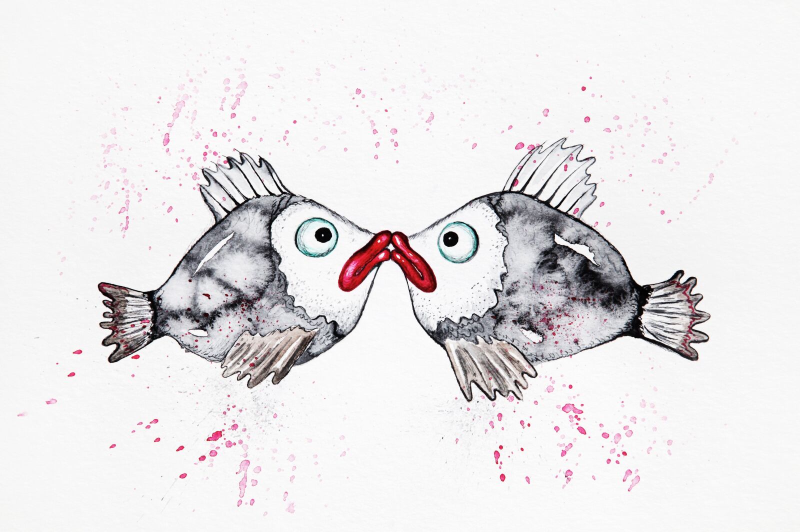 Canon EOS 5D Mark II sample photo. Love, two, fishes photography