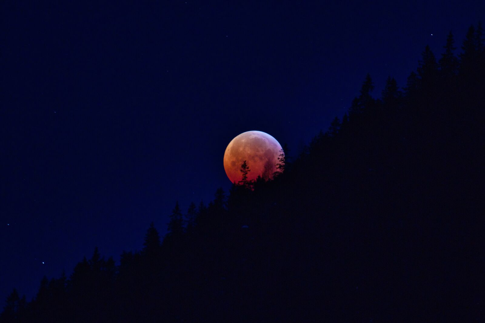 Canon EOS 80D sample photo. Lunar eclipse, super moon photography