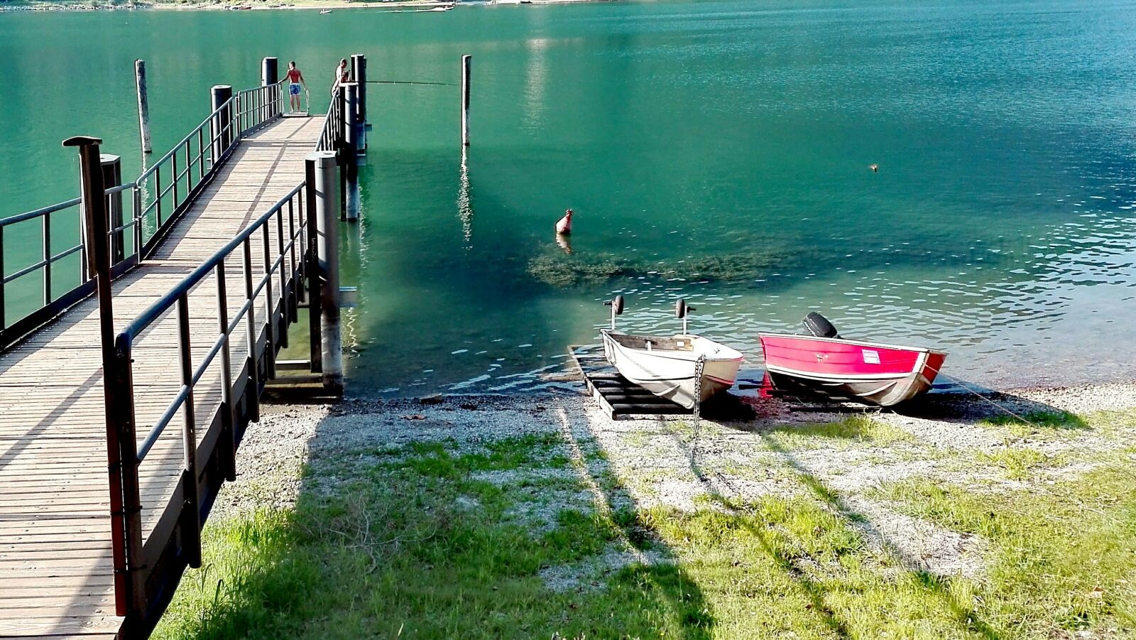 HUAWEI P8 Lite sample photo. Lake, jetty, water photography