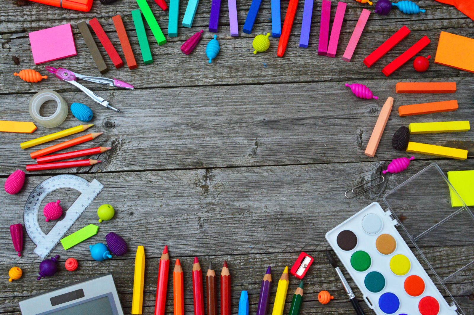 Nikon D3200 sample photo. School tools, color, crayon photography
