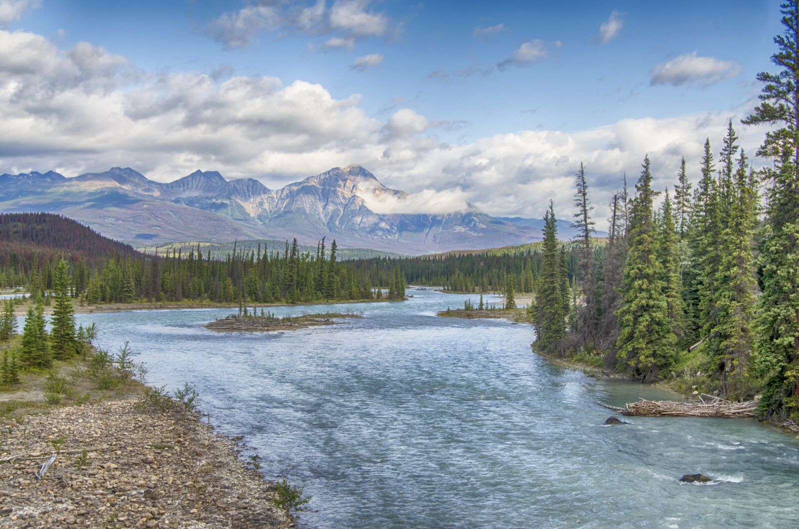 Nikon D5100 sample photo. Rocky mountains, glacial melt photography