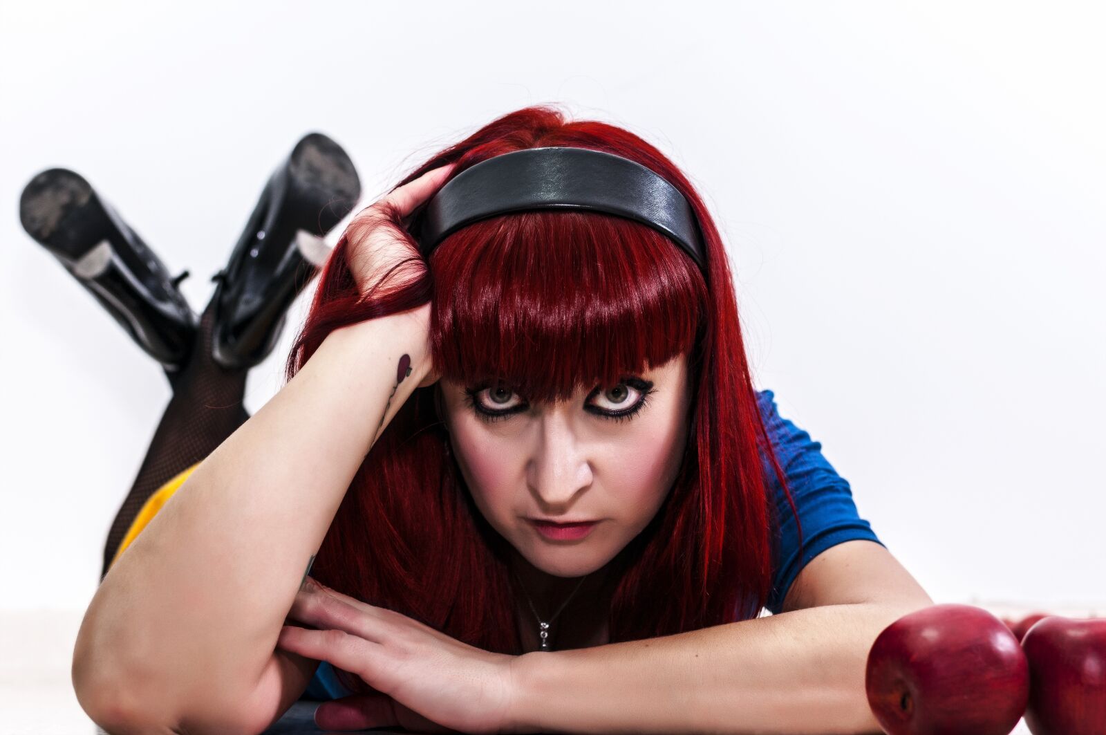 Nikon D300S sample photo. Women, redhead, headband photography