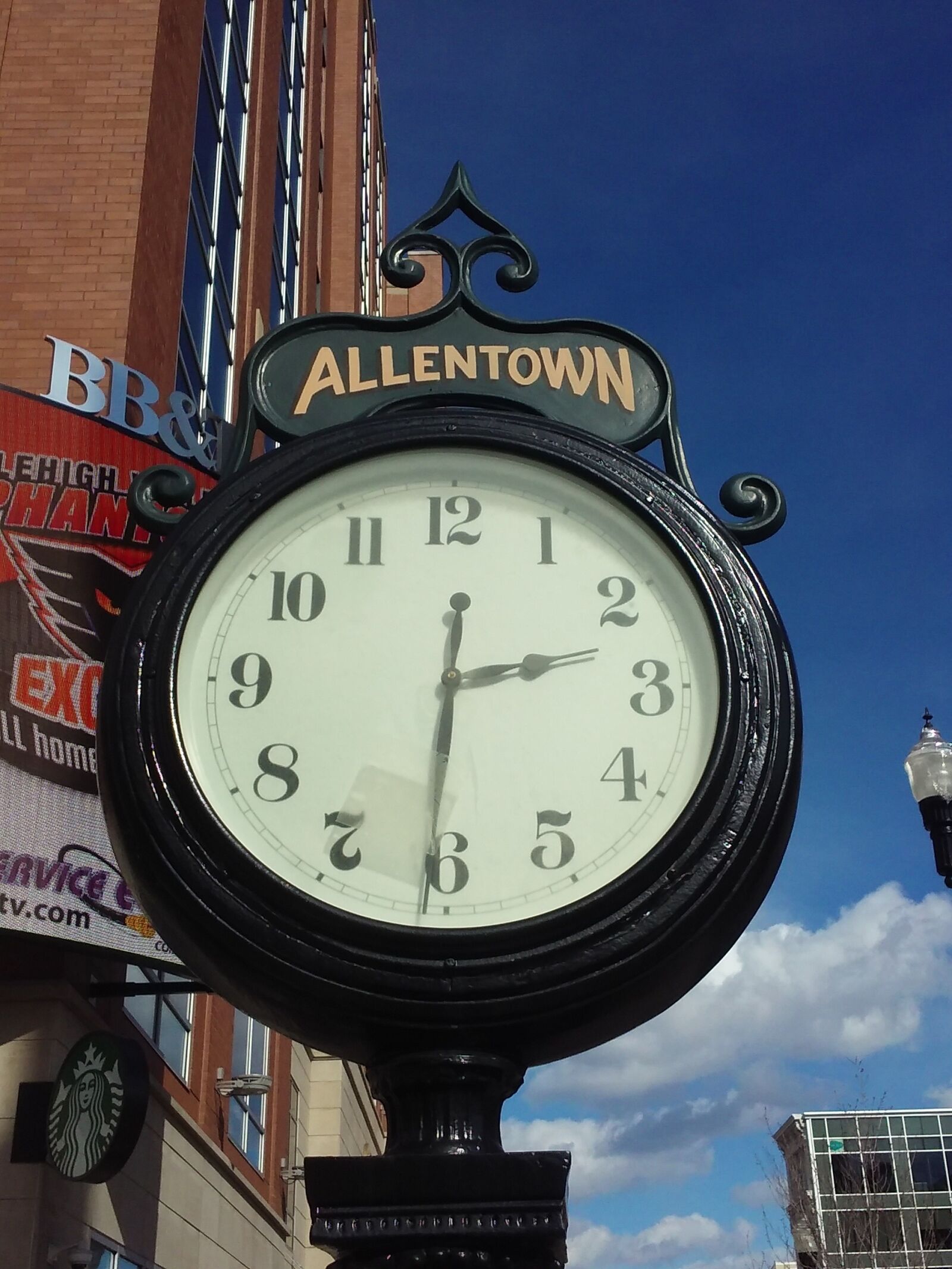 LG POWER sample photo. Clock, allentown, center city photography