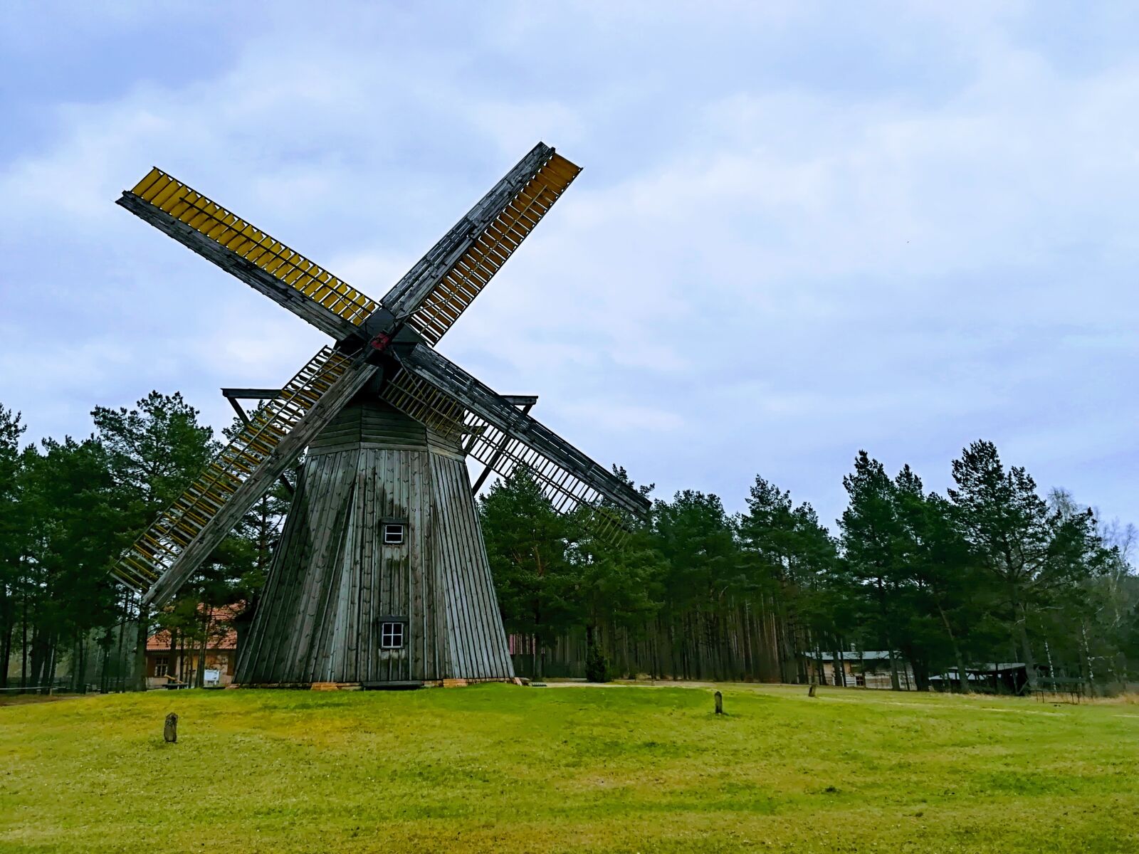 HUAWEI P10 lite sample photo. Kaszuby, windmill, ethnographic park photography