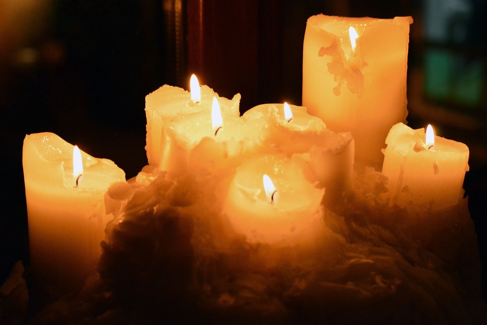 Nikon D3200 sample photo. Seven, candles, lit photography