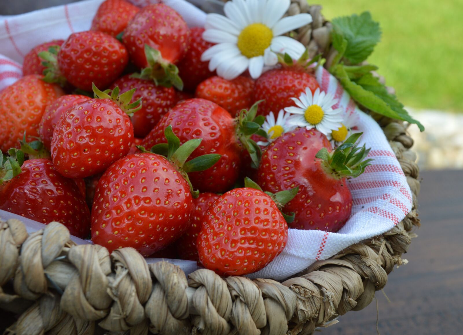 Nikon D3200 sample photo. Strawberries, fruit, basket photography