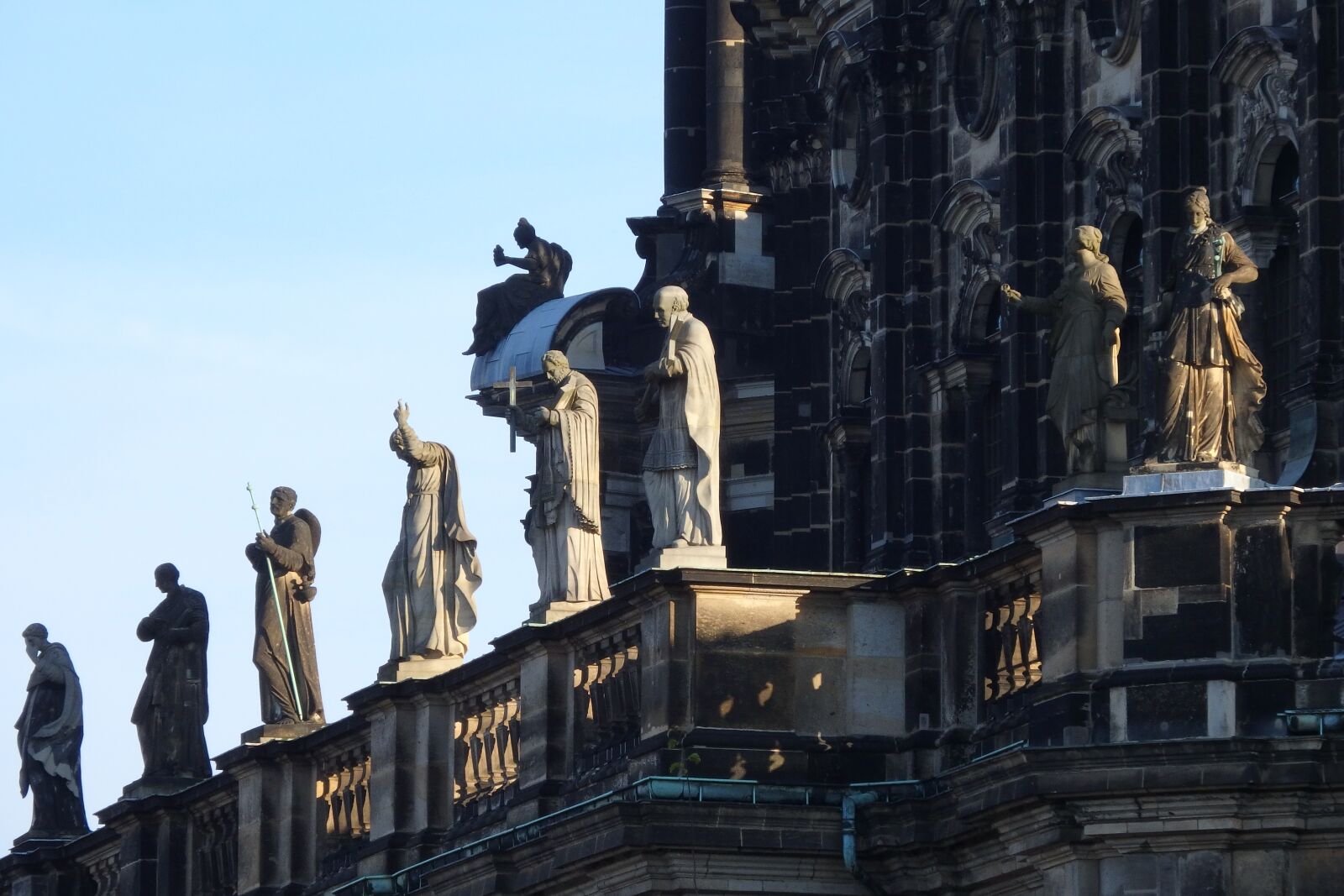 Olympus SH-2 sample photo. Dresden, catholic hofkirche, statues photography