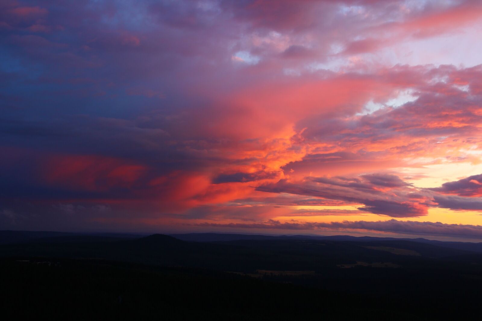 Canon EOS 60D sample photo. Afterglow, thunderstorm, nature photography