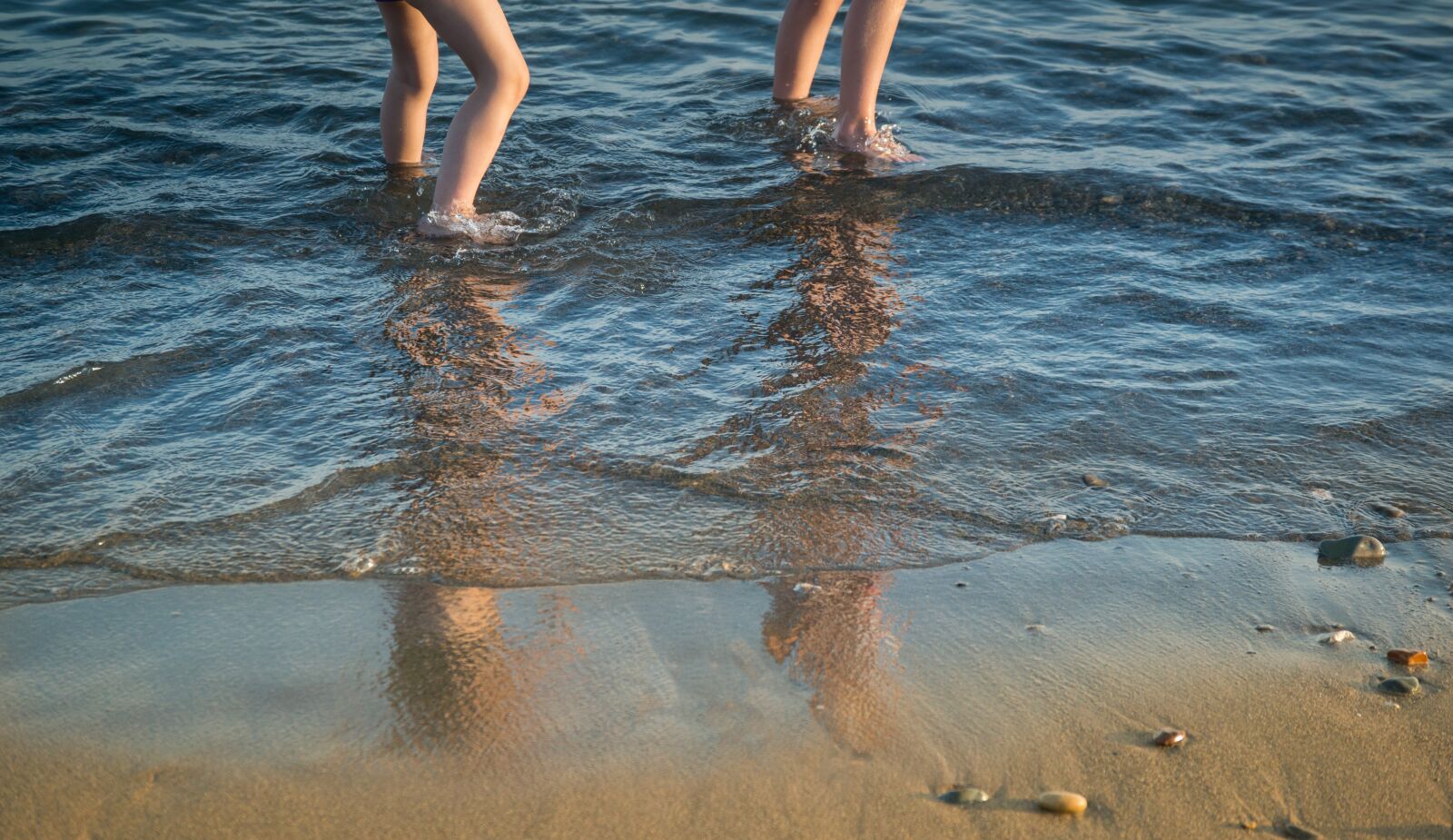 Nikon D610 sample photo. Shoreline, walking, kids photography