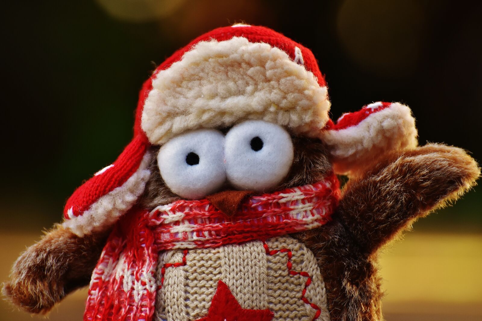 Nikon D7200 sample photo. Owl, plush, winter photography