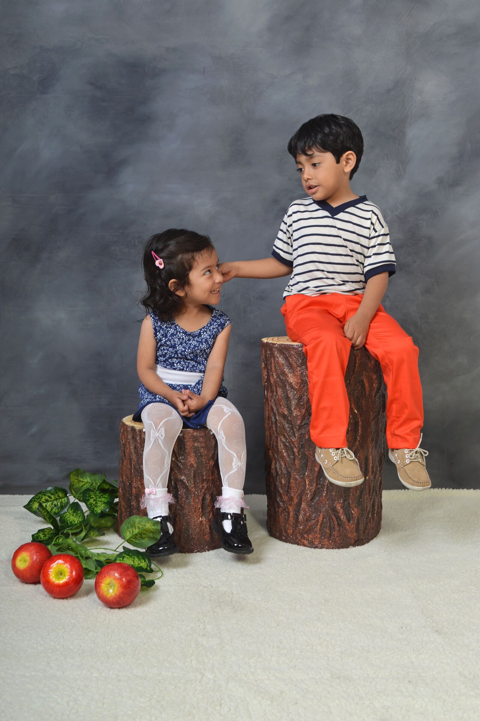 Nikon D3200 sample photo. Boy with girl, child photography