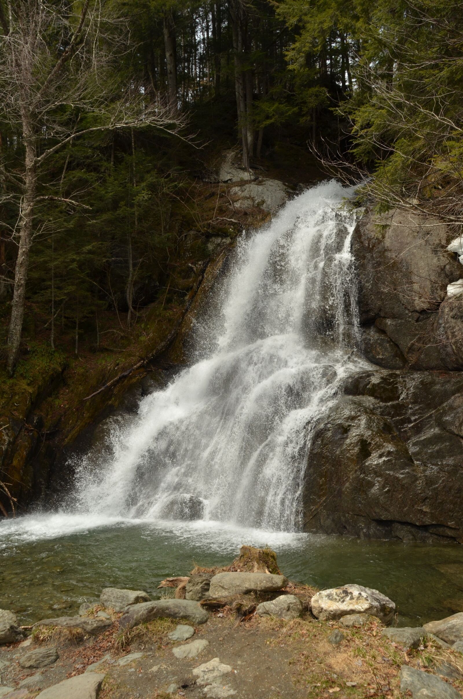 Nikon D7000 sample photo. Waterfall, water, rock photography