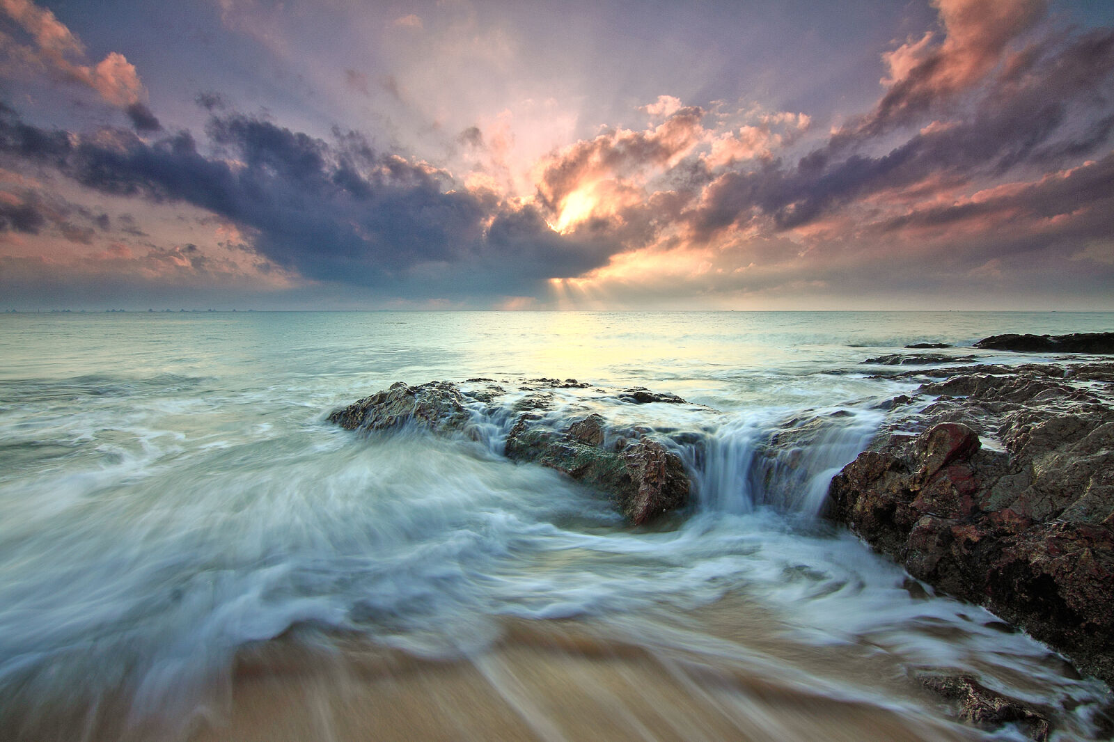 Canon EOS 50D sample photo. Sea, dawn, landscape, nature photography