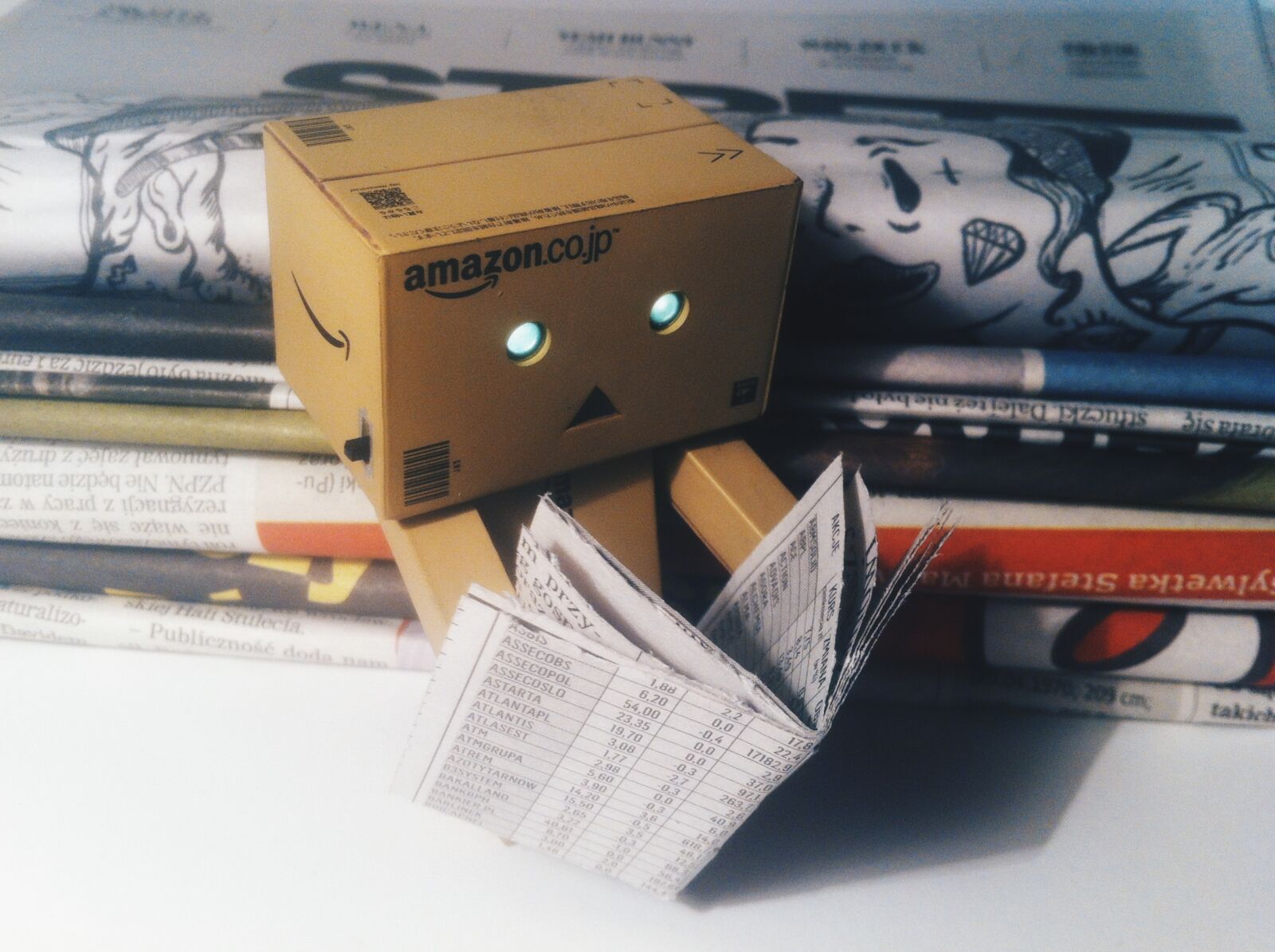 iPhone 4 back camera 3.85mm f/2.8 sample photo. Danbo, danboard, iphonegraphy, japangirl photography