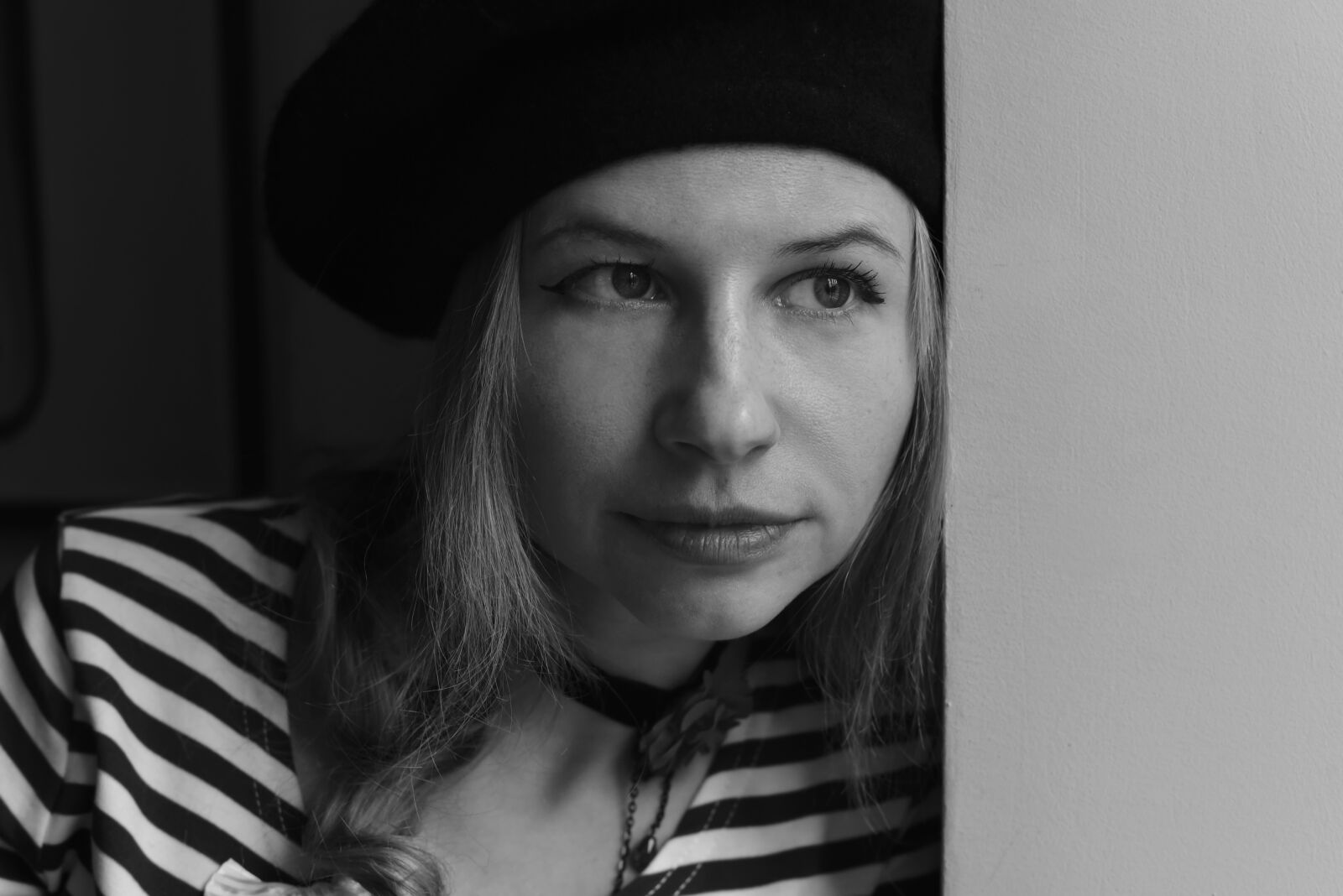 Nikon D750 sample photo. Beret, portrait, krupnyj plan photography