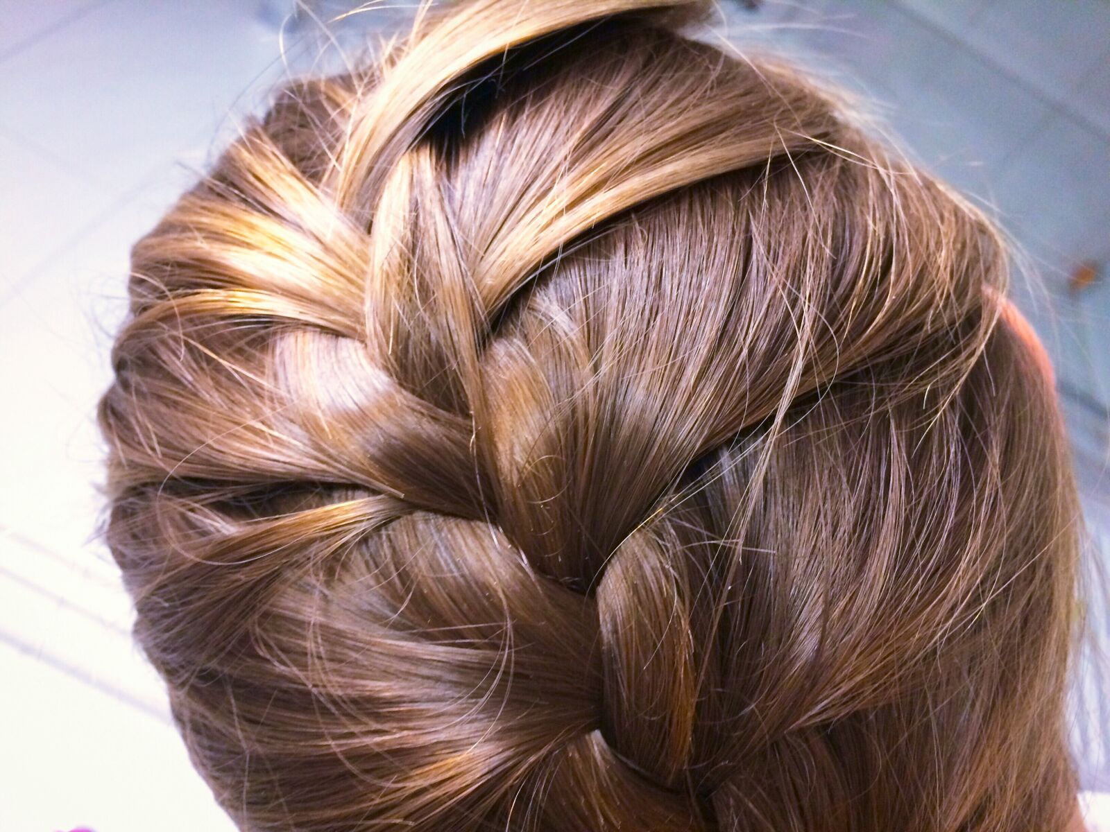 iPhone 5s back camera 4.15mm f/2.2 sample photo. Back, braid, hair, head photography