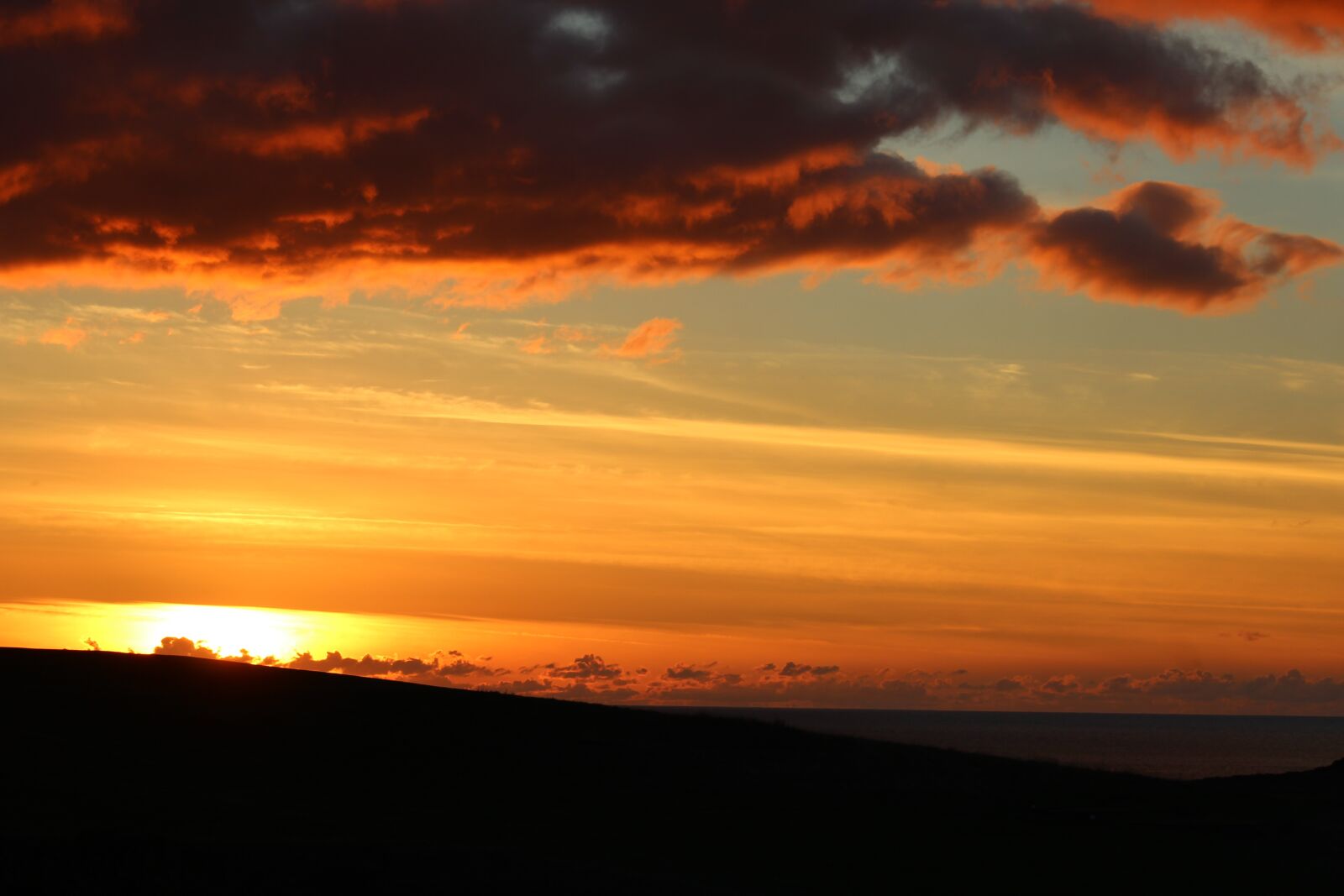 Canon EF 75-300mm f/4-5.6 sample photo. Sunset, sky, red sky photography