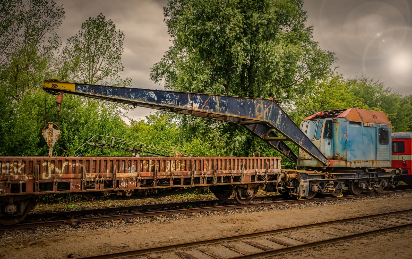 Sony a7 II + Sony FE 28-70mm F3.5-5.6 OSS sample photo. Railroad crane, truck mounted photography