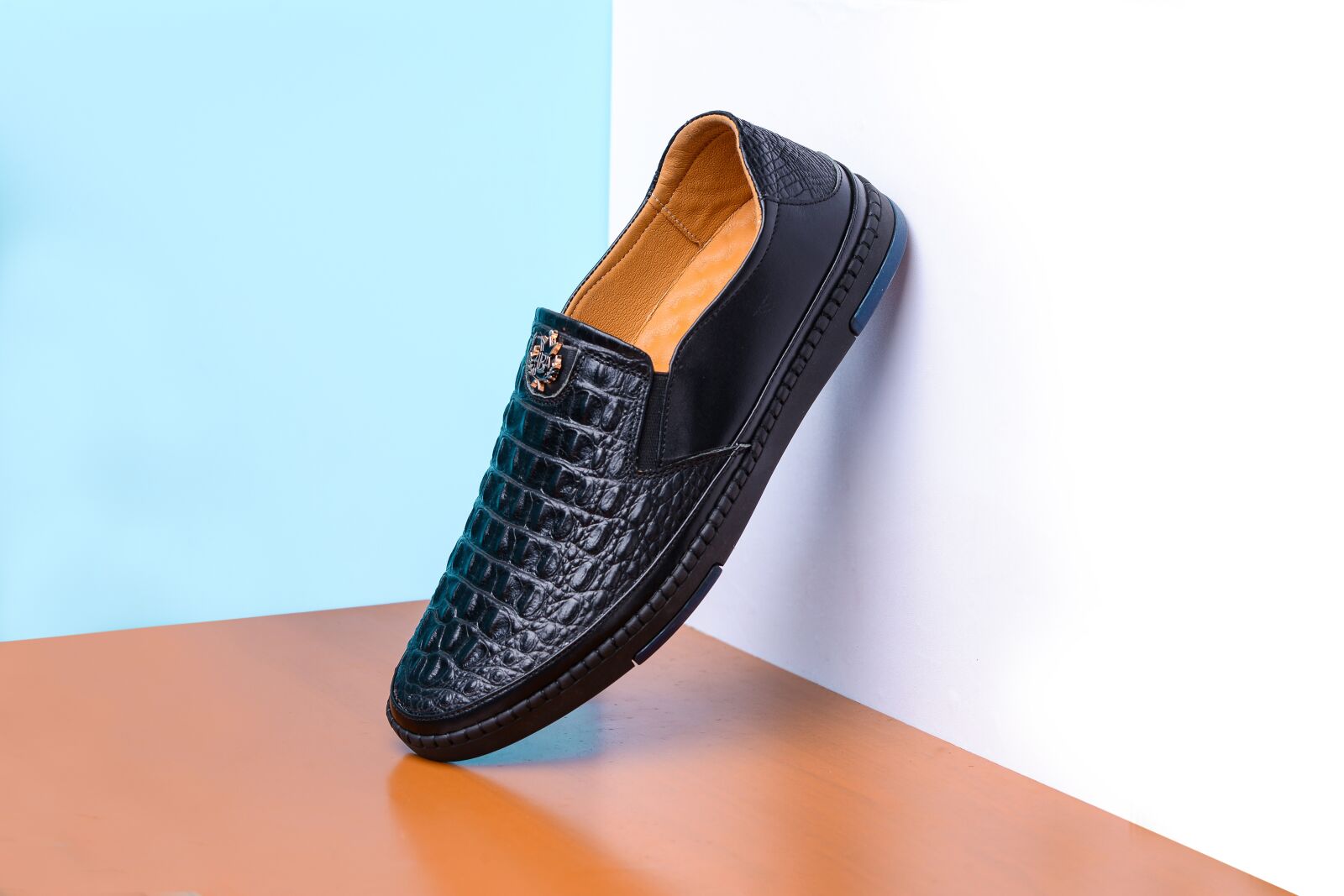 Nikon D800 sample photo. Shoes, slip on, mens photography