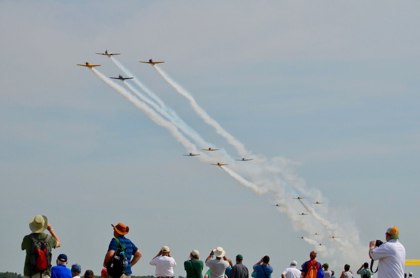 Nikon D5100 sample photo. Airshow, formation, smoke photography