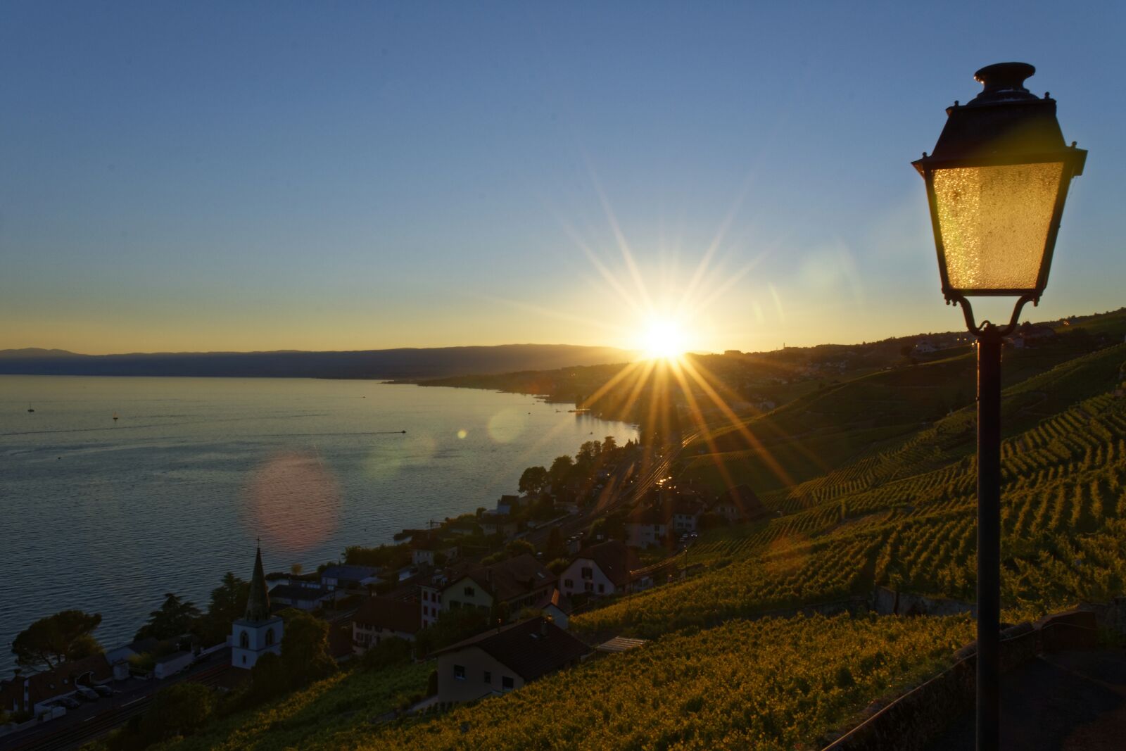 Nikon D5500 sample photo. Sun, lake, switzerland photography