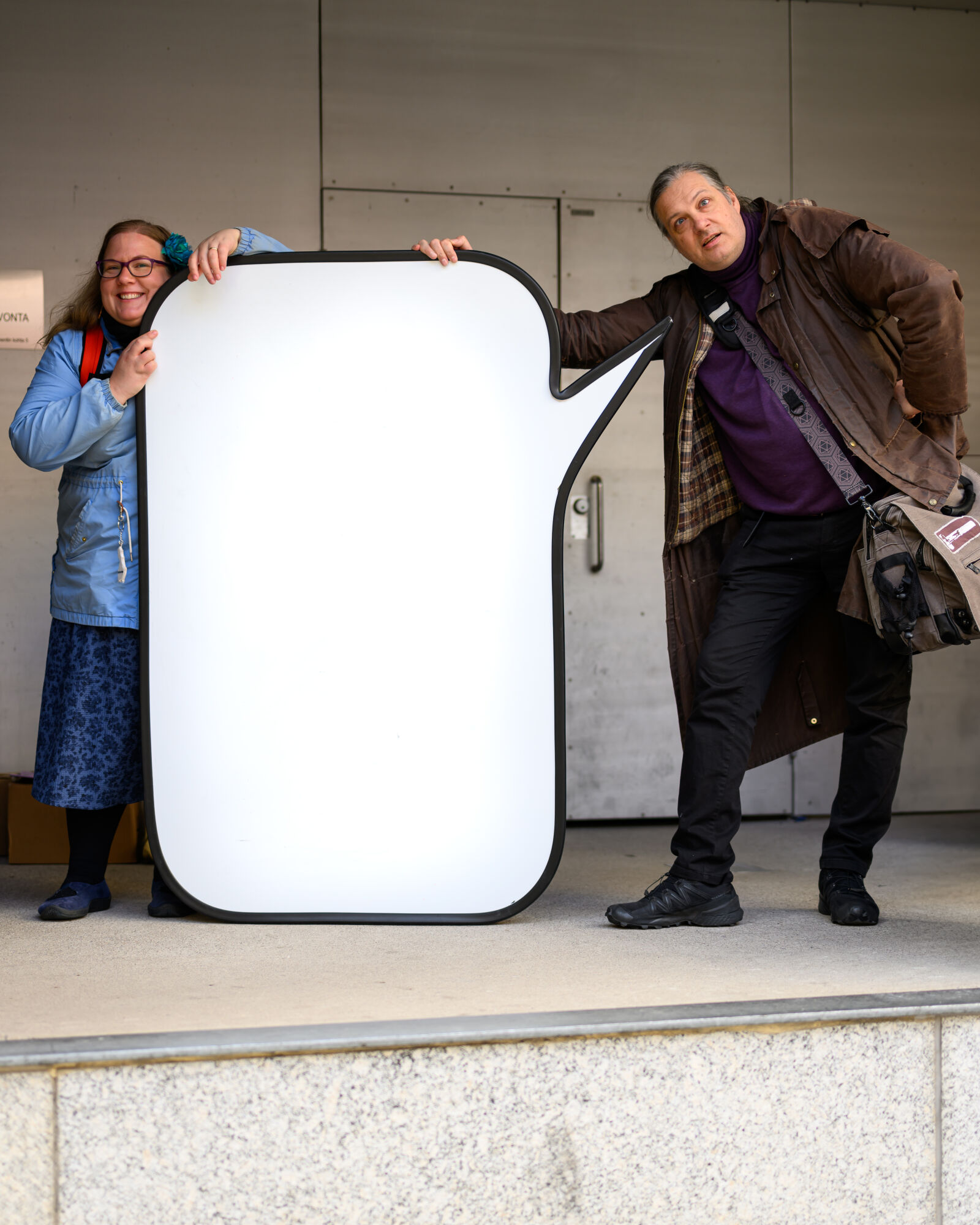Nikon Z8 sample photo. Comic speech bubble fun photography