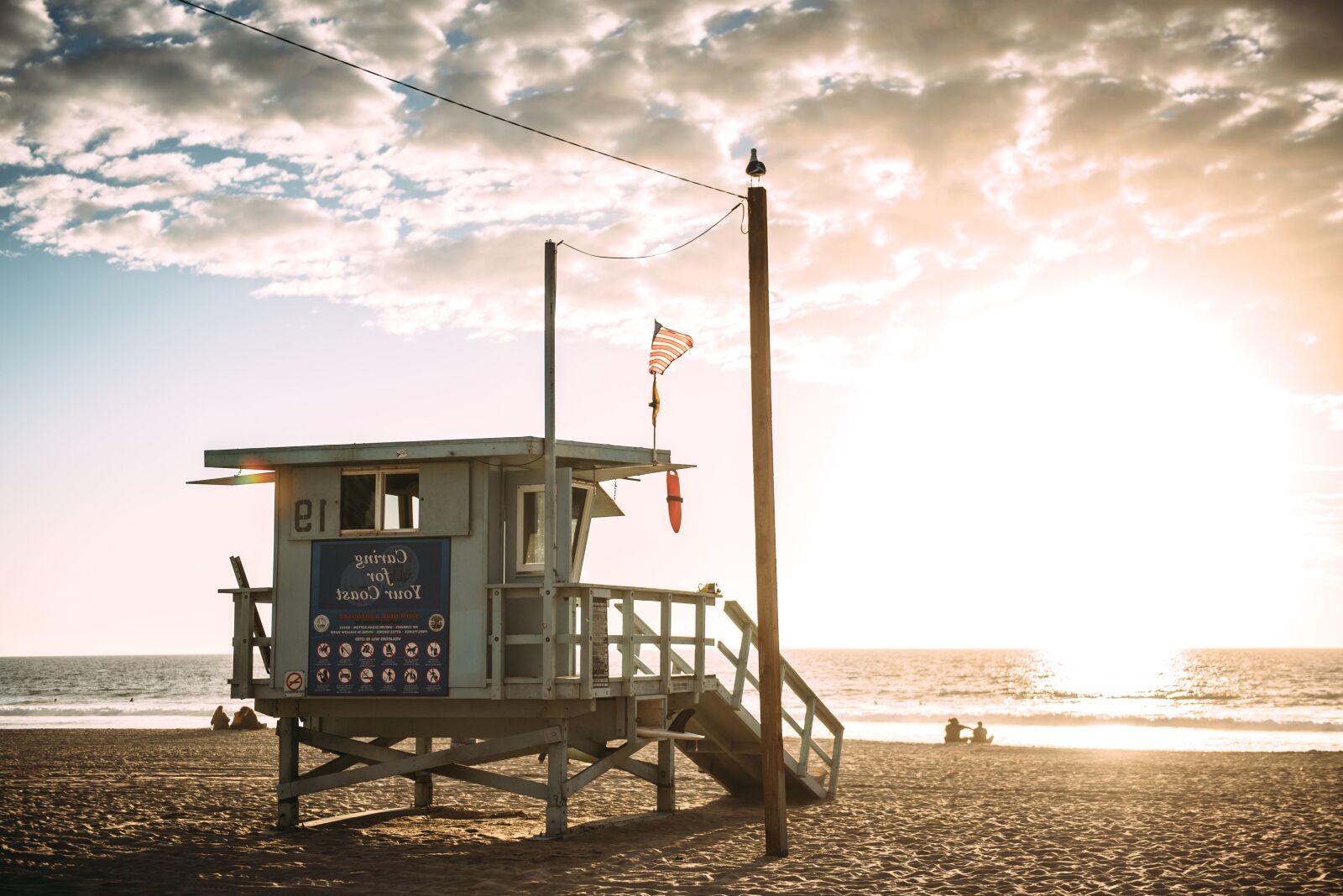 Nikon D750 sample photo. Lifeguard, sky, water, sea photography