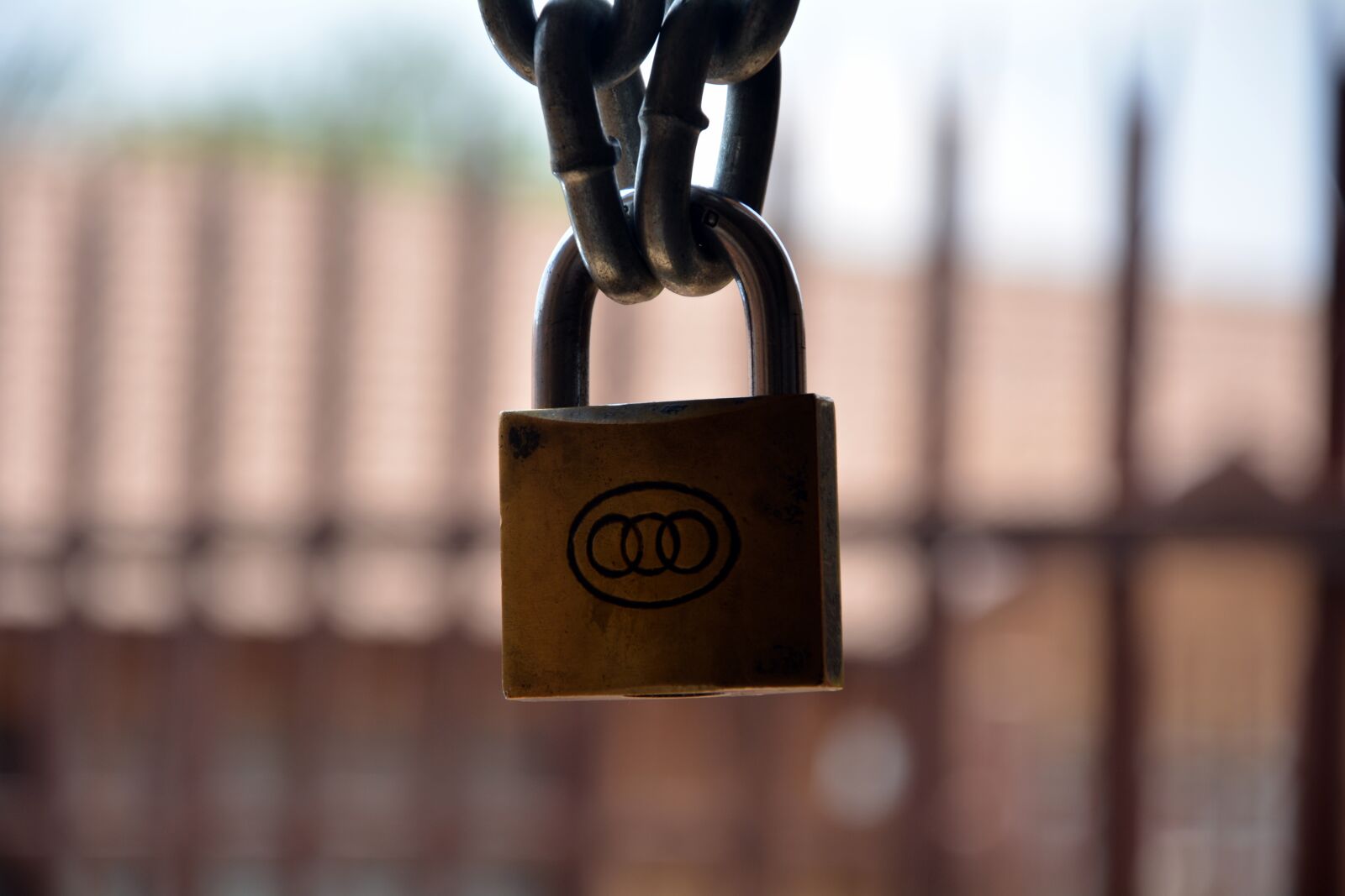 Nikon D5200 sample photo. Chain and lock, save photography