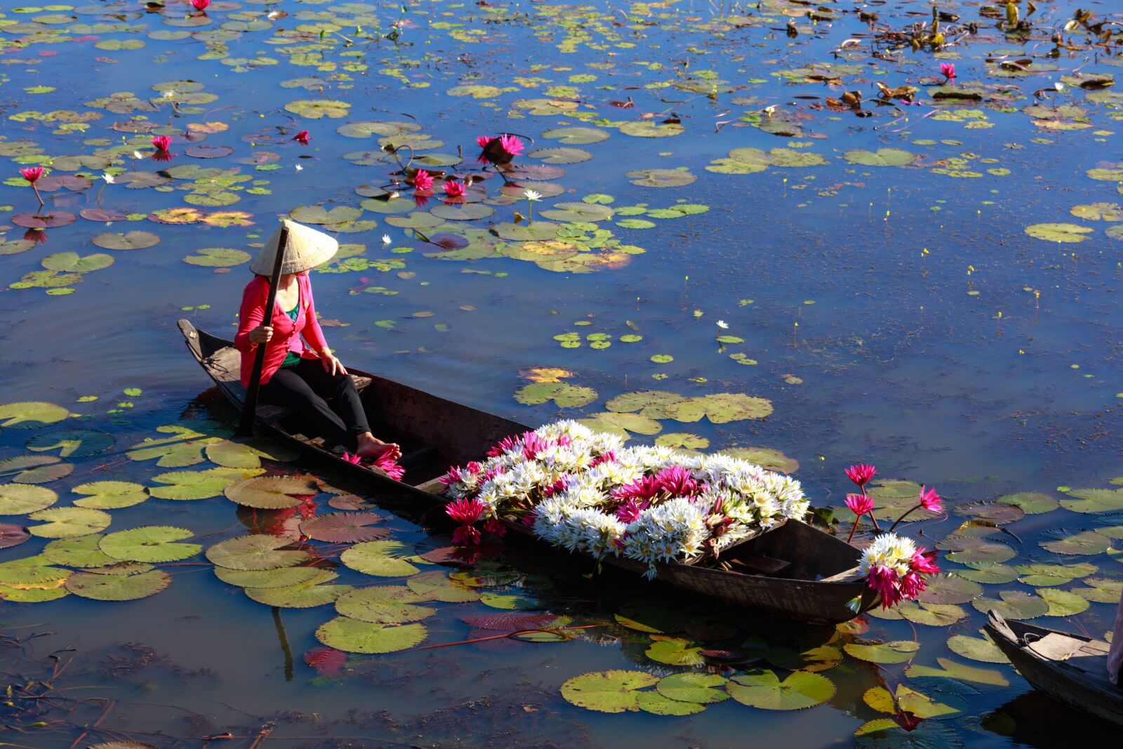 Canon EF 70-200mm F4L IS USM sample photo. Vietnam, the boat, natural photography
