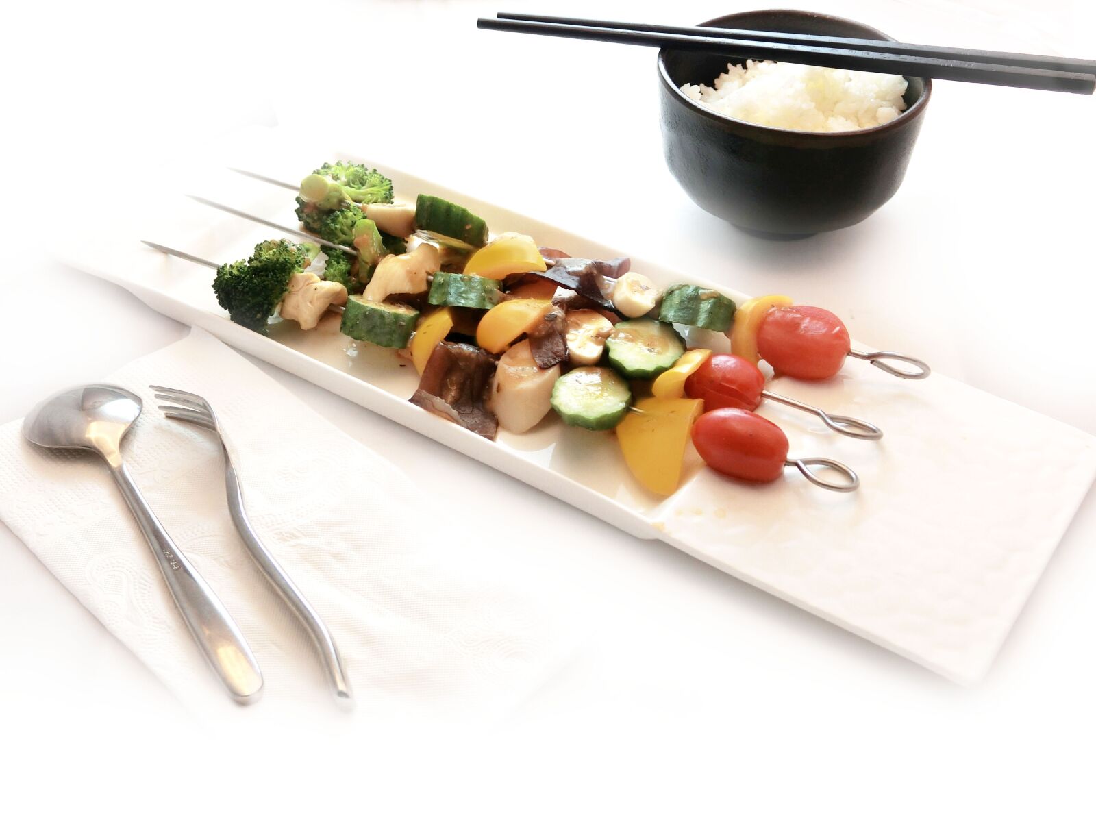 CASIO EX-10 sample photo. Vegetable, grilled vegetable skewers photography