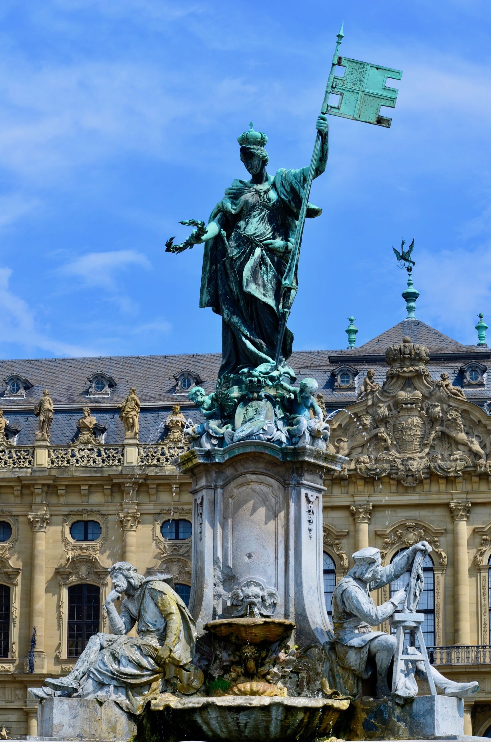 Nikon D5100 sample photo. Franconia fountain, w rzburg photography