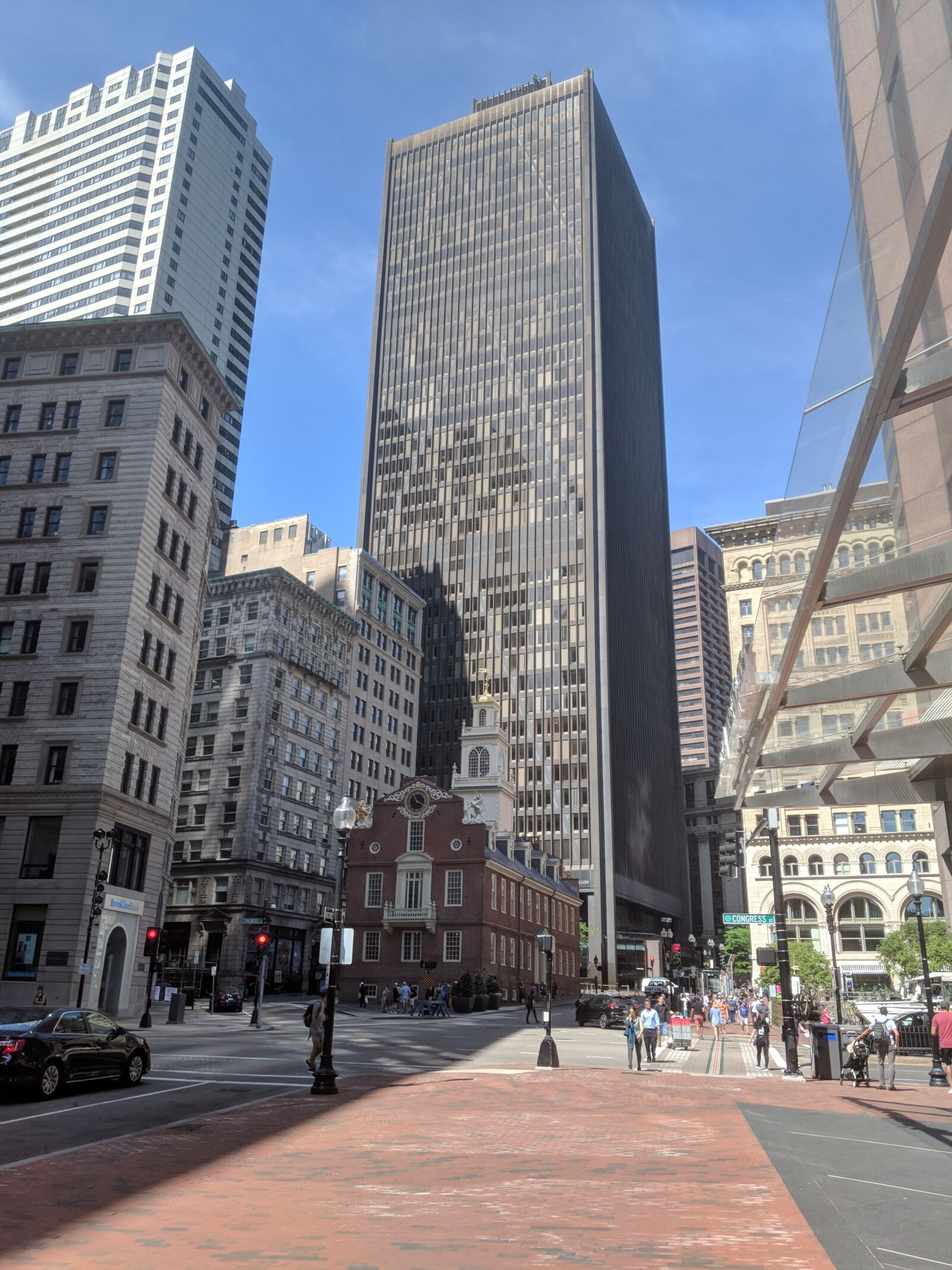 Google Pixel 2 sample photo. Boston, financial district, buildings photography