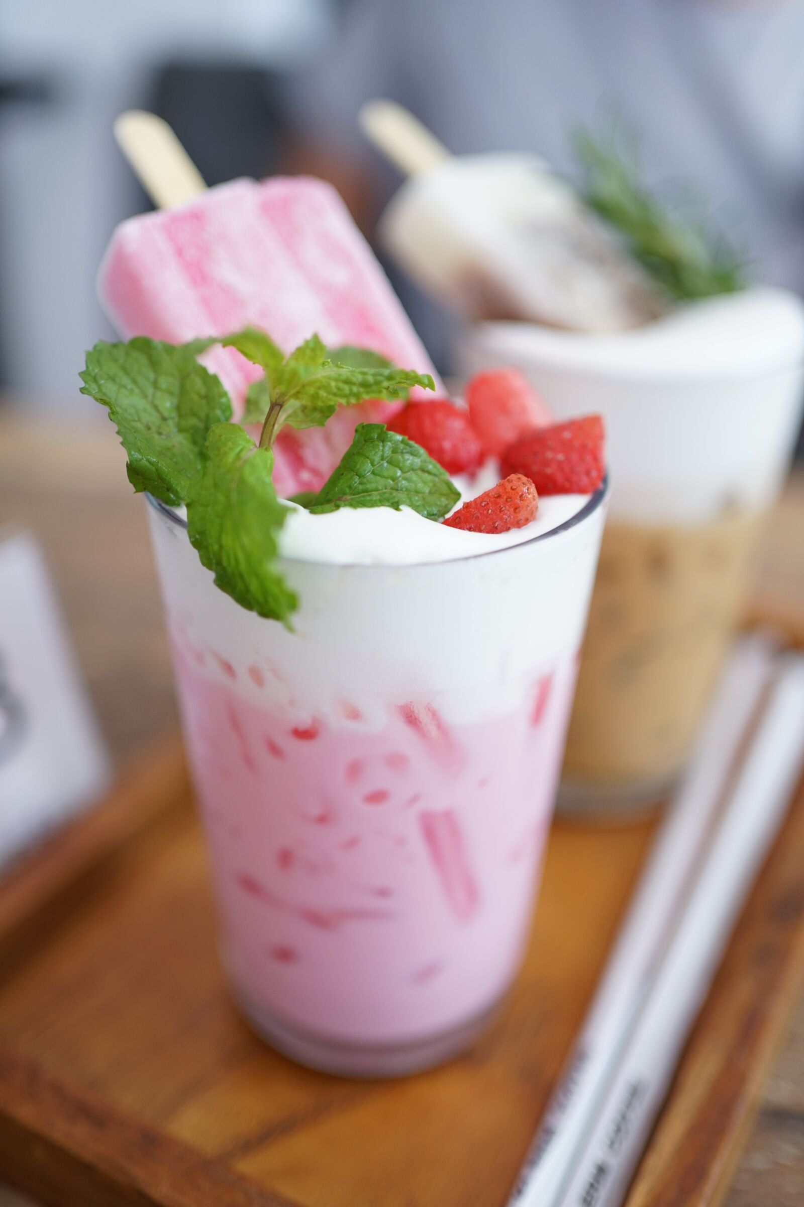 Sony FE 35mm F1.8 sample photo. Cold milk, pink, sweet photography