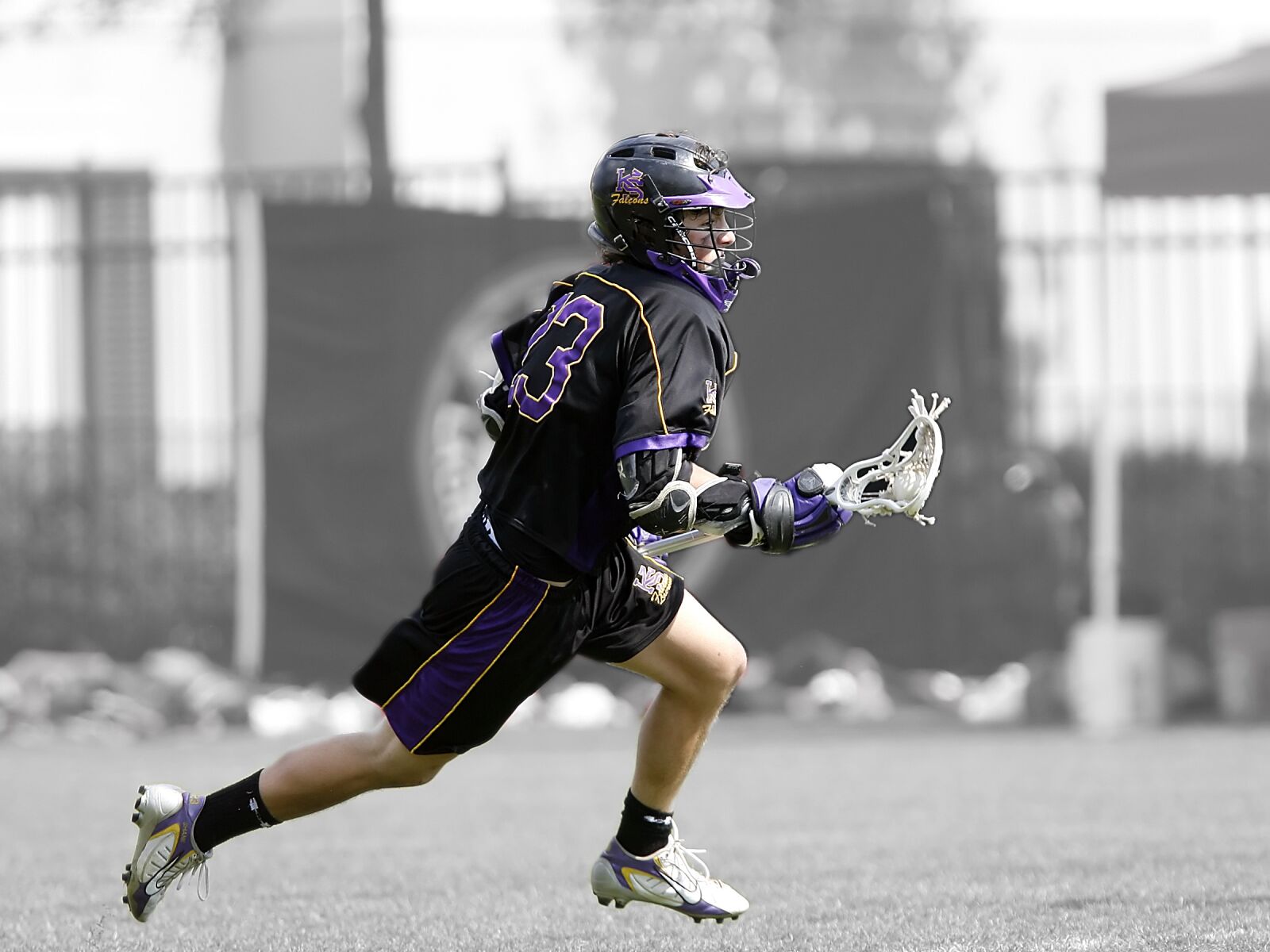 Canon EOS-1D Mark II N sample photo. Lacrosse, lax, player photography
