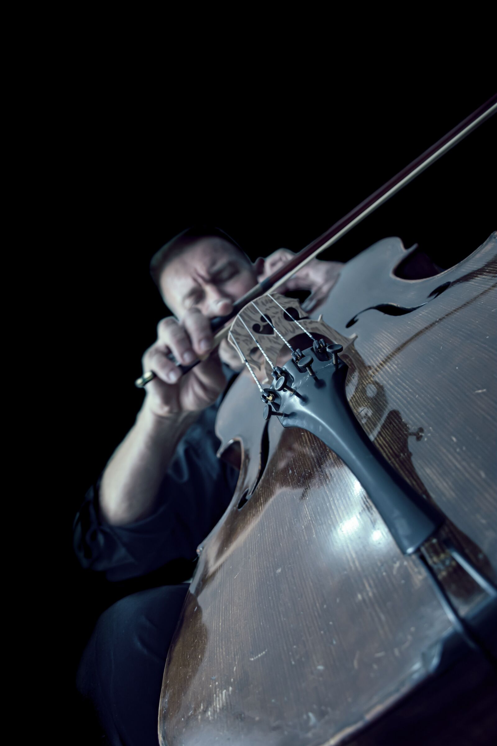 Nikon D5600 sample photo. Cello, performance, orchestra photography