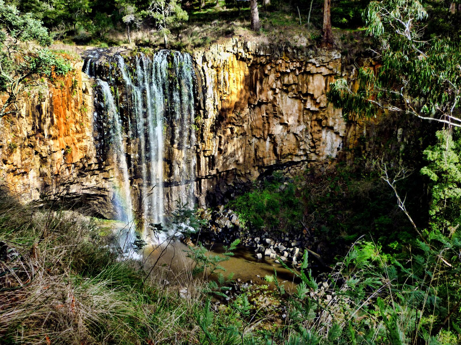Panasonic DMC-FS7 sample photo. Waterfall, falls, bushland photography