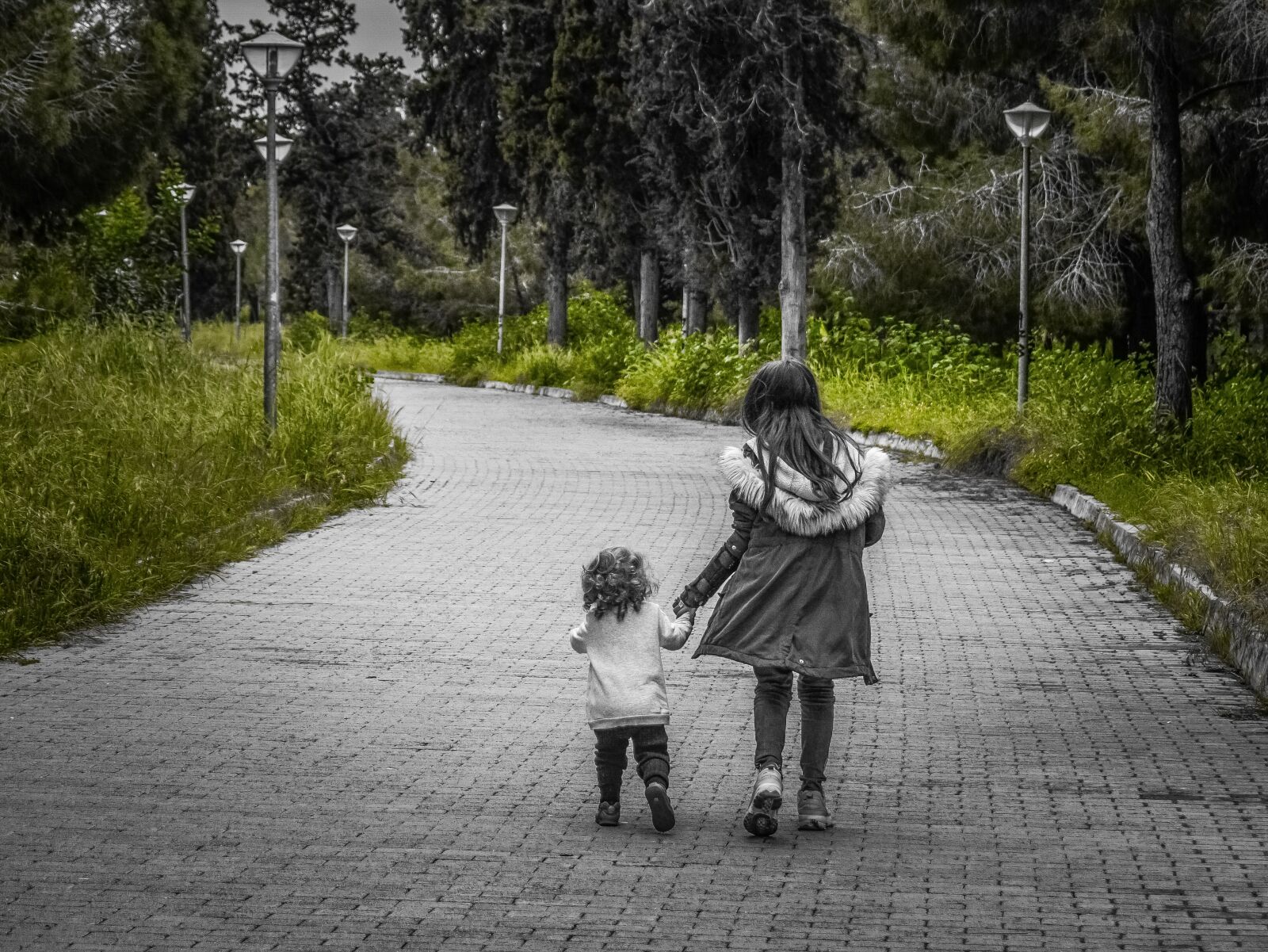 Nikon D3300 sample photo. Sisters, girls, park photography