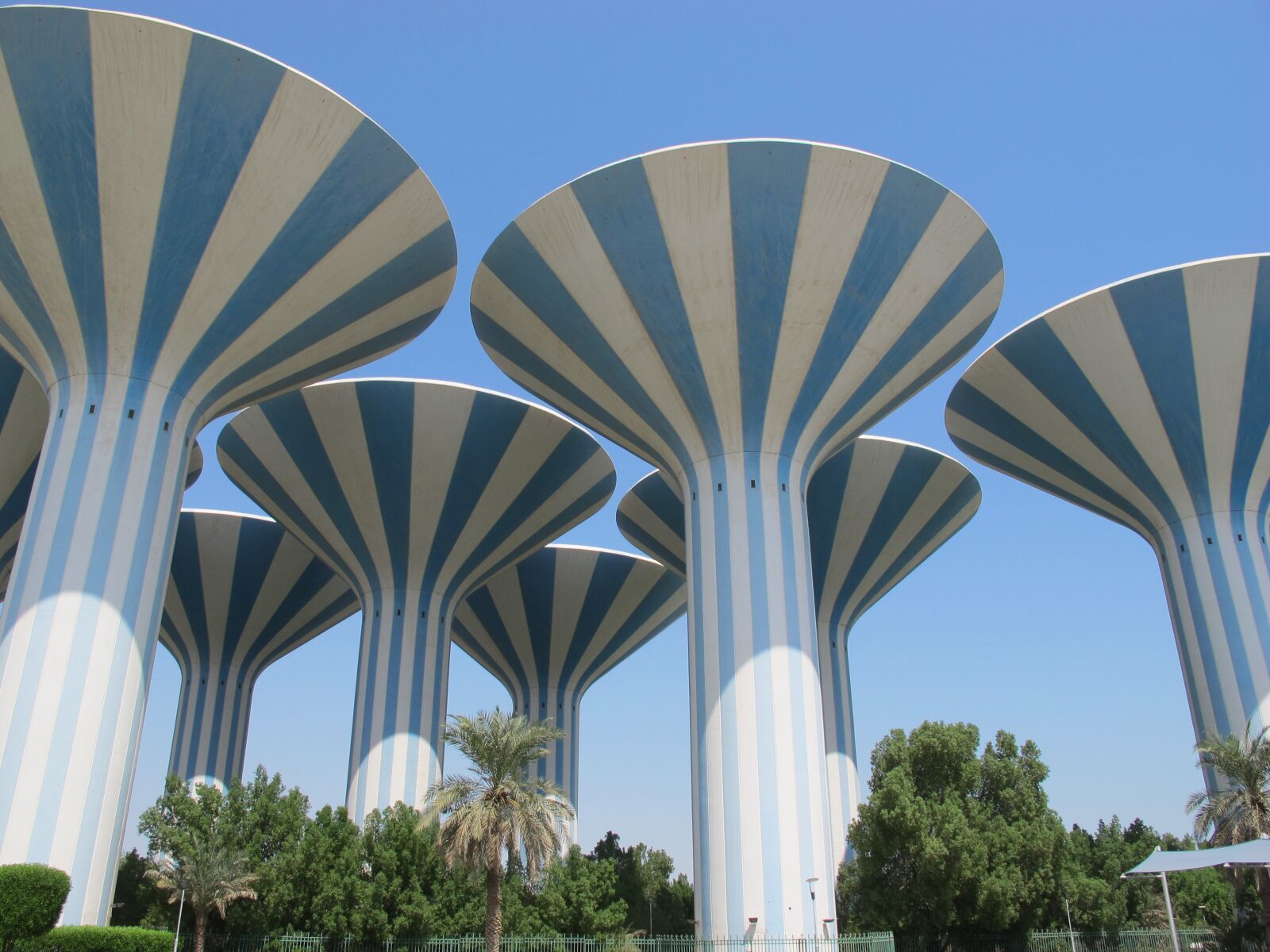 Canon PowerShot G12 sample photo. Kuwait, water towers, arabian photography