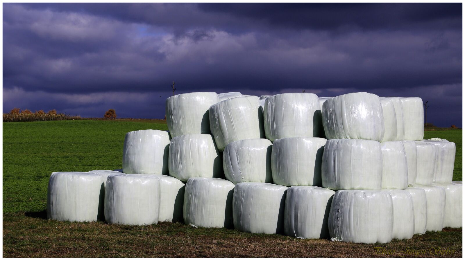 Canon EOS 7D Mark II sample photo. Sky, round bales, straw photography
