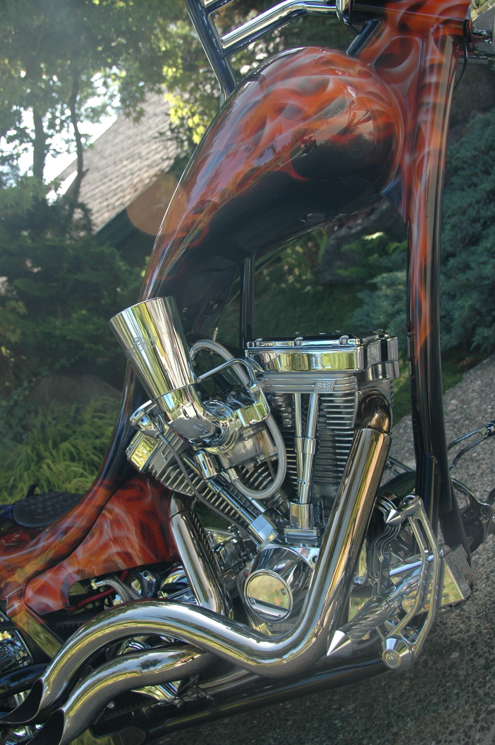 Nikon D70 sample photo. Chopper, for, sale, motorcycle photography