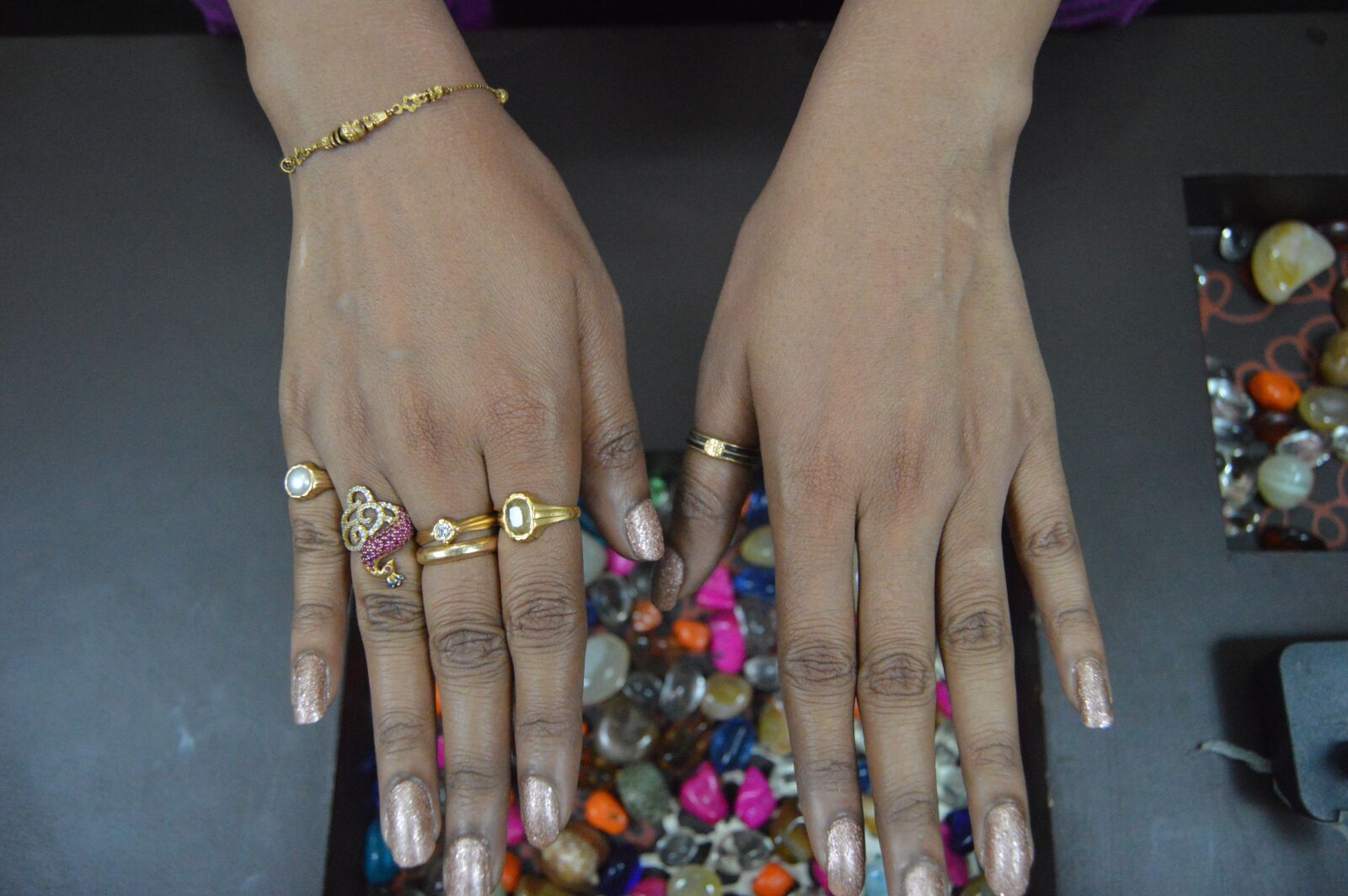 Nikon D3200 sample photo. Rings, fingers, nails photography