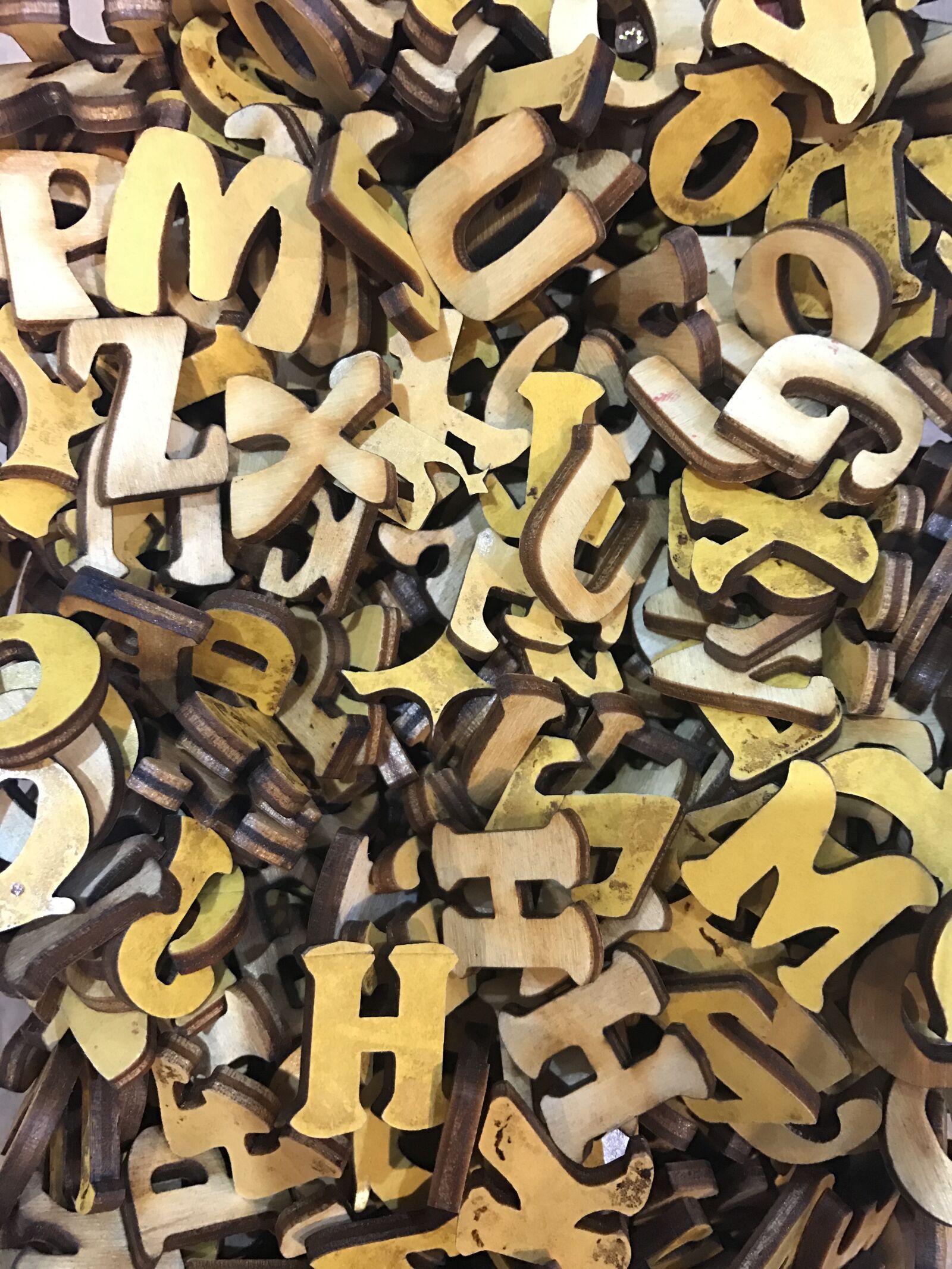 Apple iPhone 7 sample photo. Alphabet, craft, crafting, letters photography