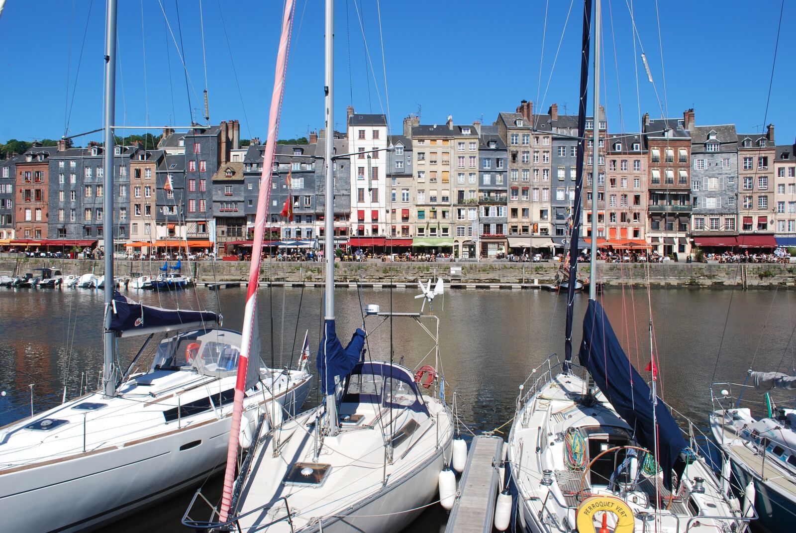 Nikon D60 sample photo. Boat, honfleur, rope photography