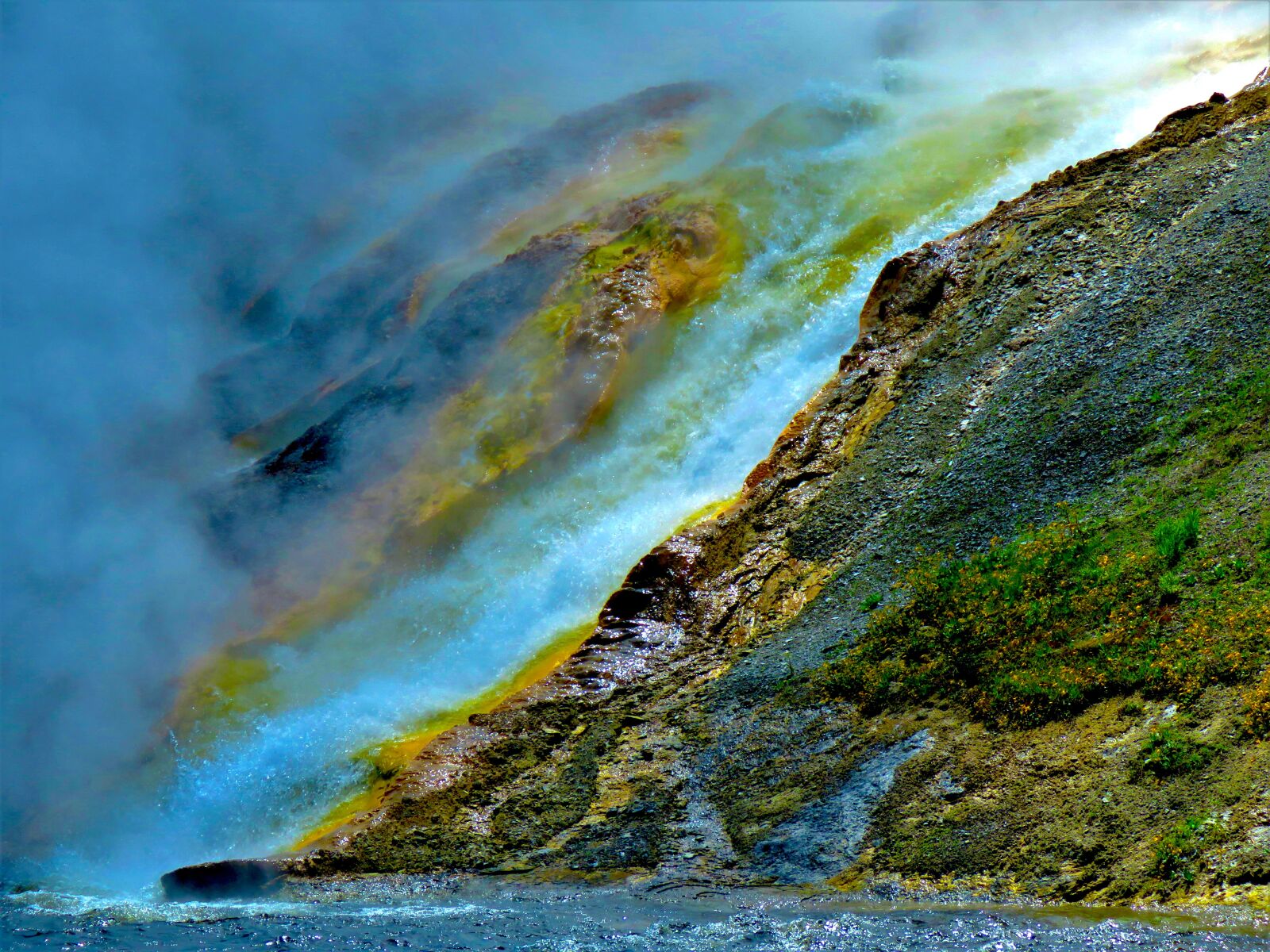 Canon PowerShot SX60 HS sample photo. Yellowstone, national park, thermals photography