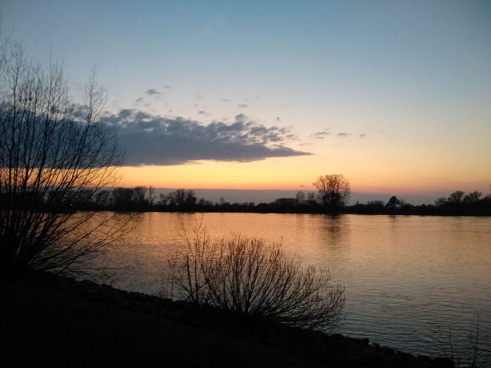Xiaomi Redmi 5 Plus sample photo. Rhine, afterglow, sunset photography