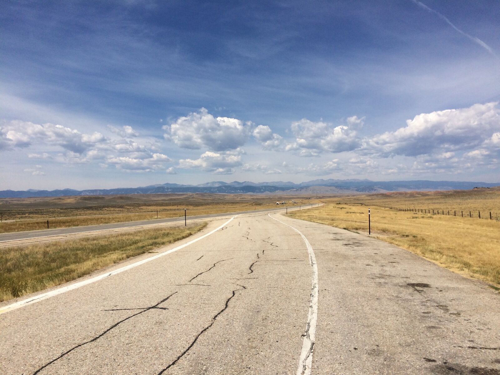 iPhone 5s back camera 4.15mm f/2.2 sample photo. Highway, wyoming photography