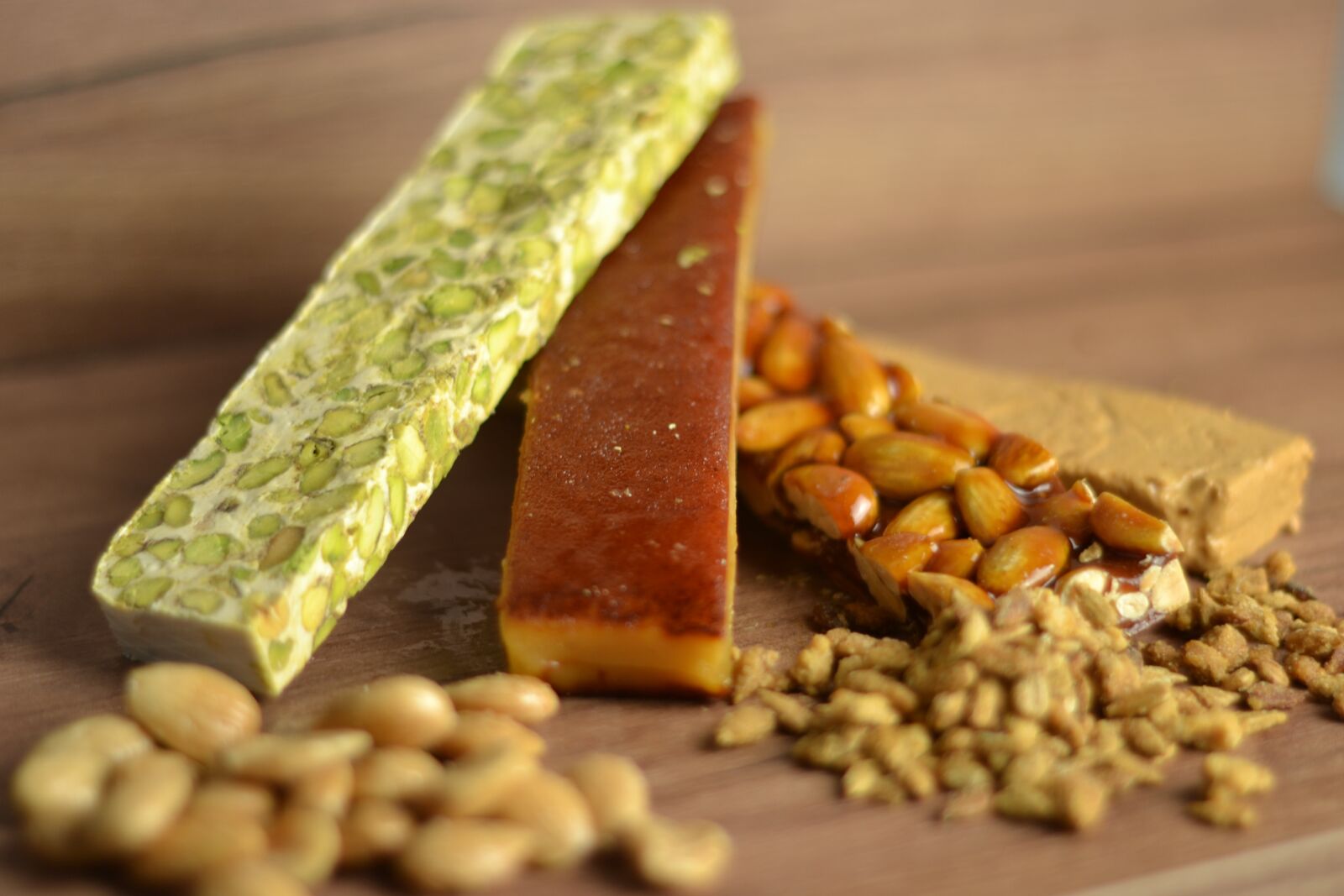 Nikon D3100 sample photo. Nougat, chocolate, delicious photography