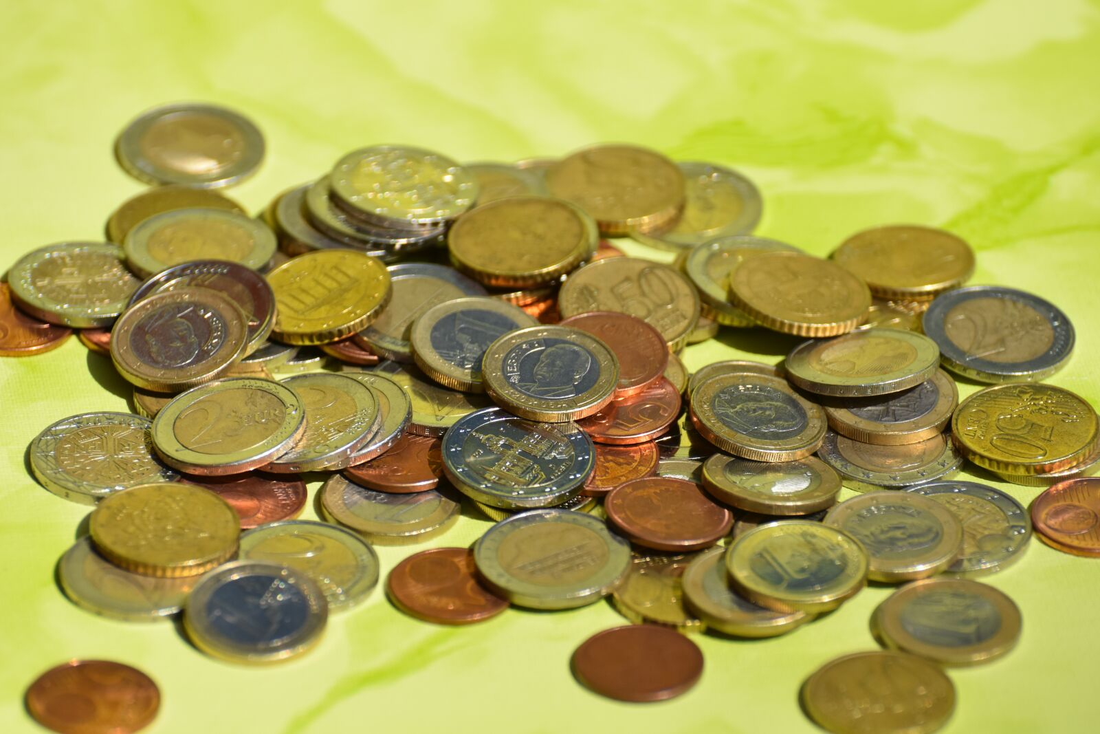 Nikon D7200 sample photo. Coins, currency, euro photography