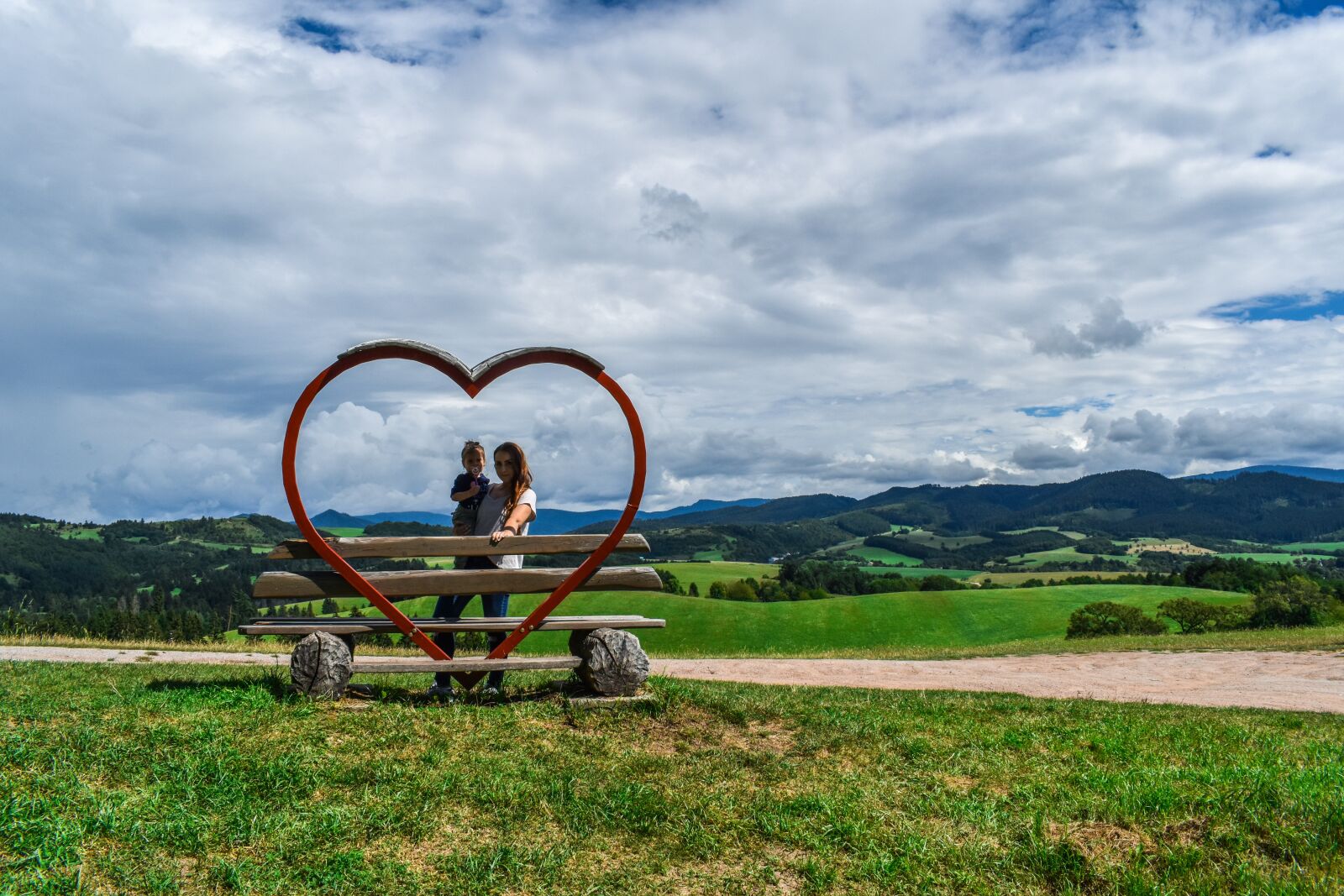 Nikon D3500 sample photo. The sky, clouds, heart photography